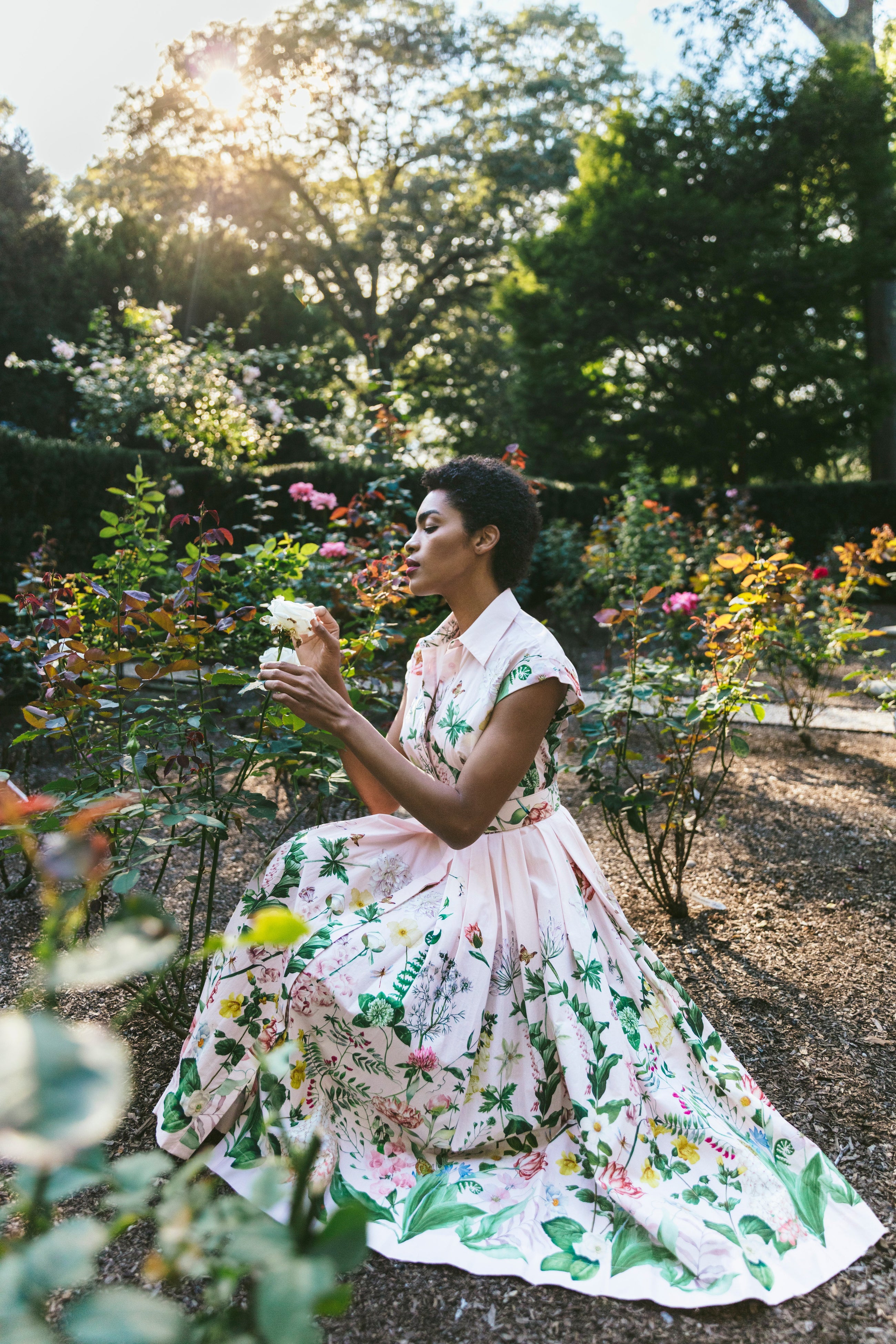 Octavia Dress, Bloomsfield Pink by Cara Cara