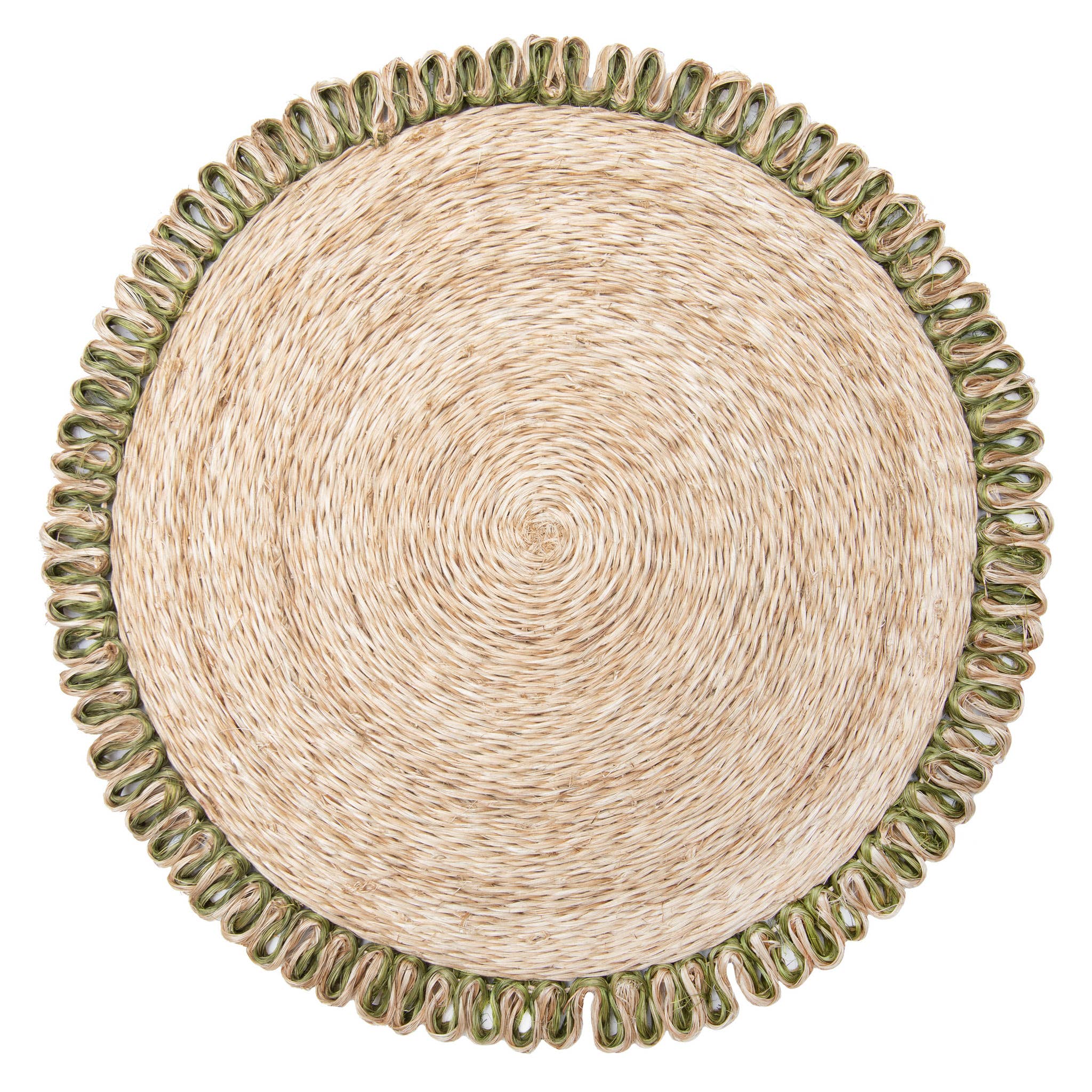 Olive Abaca Loop Placemat