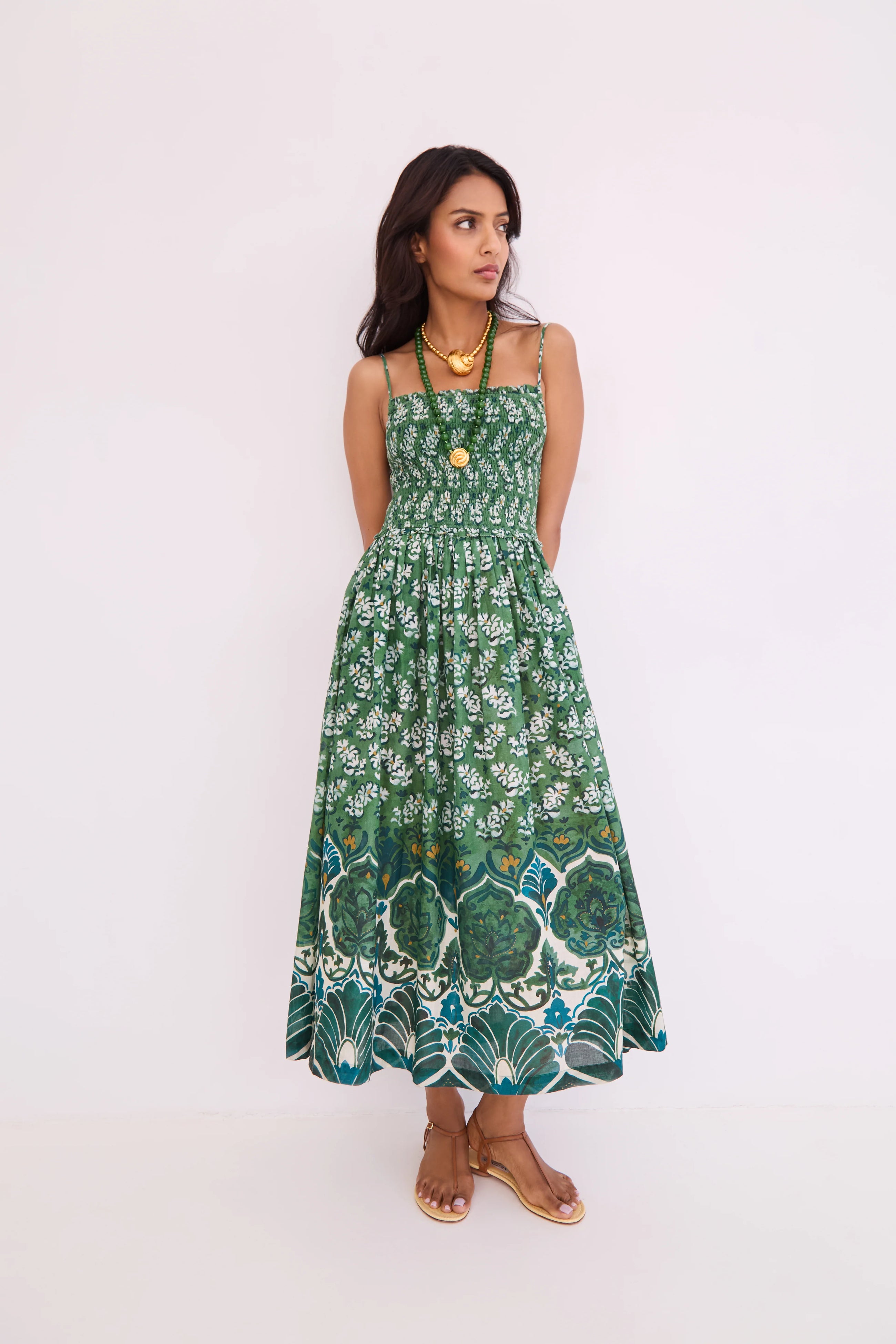 Carmen Samara Green Dress by Cara Cara