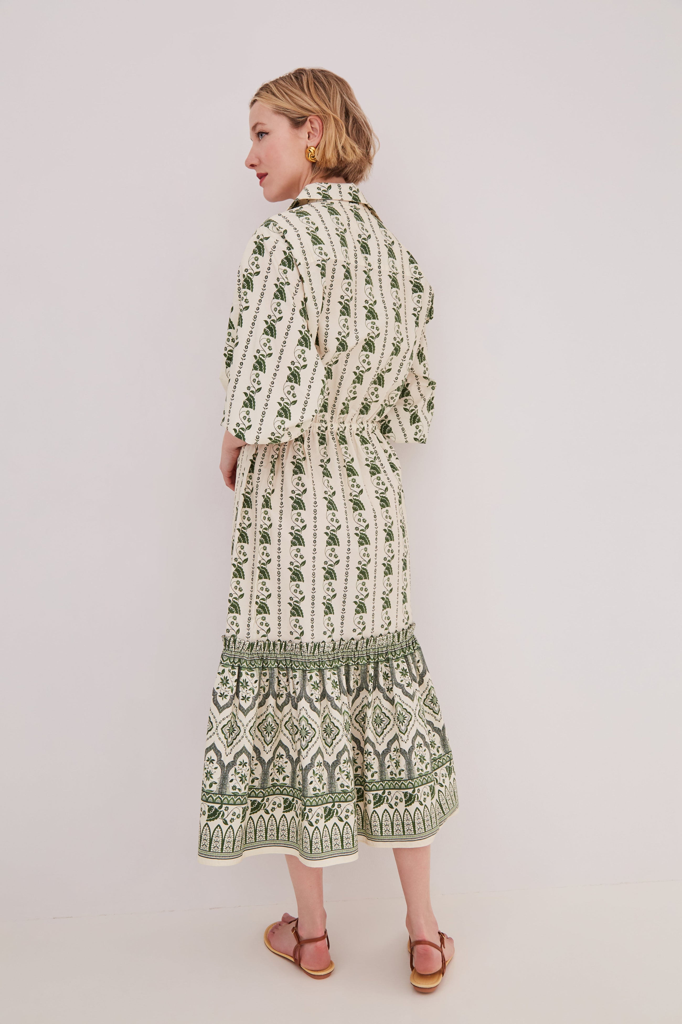 Hutton Vining Flora Green Dress by Cara Cara