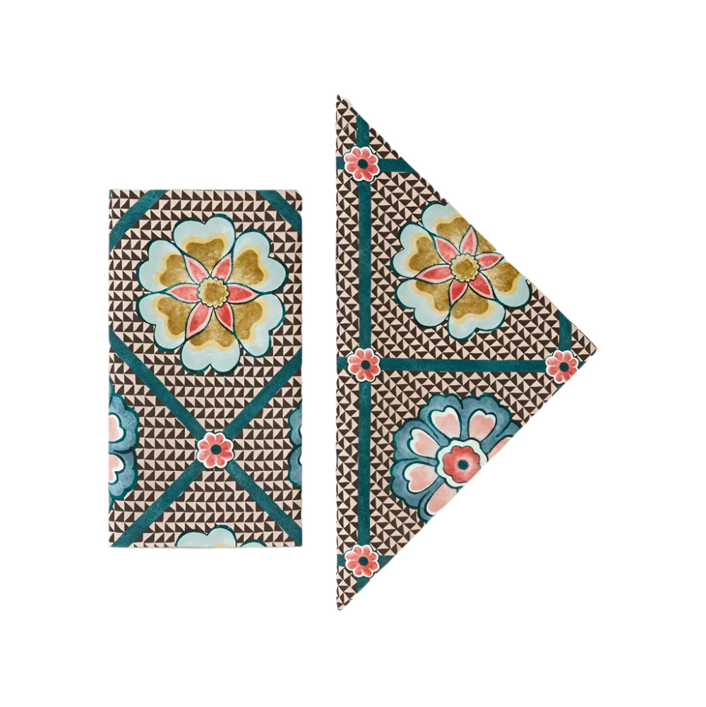 Teal Rombos Napkin