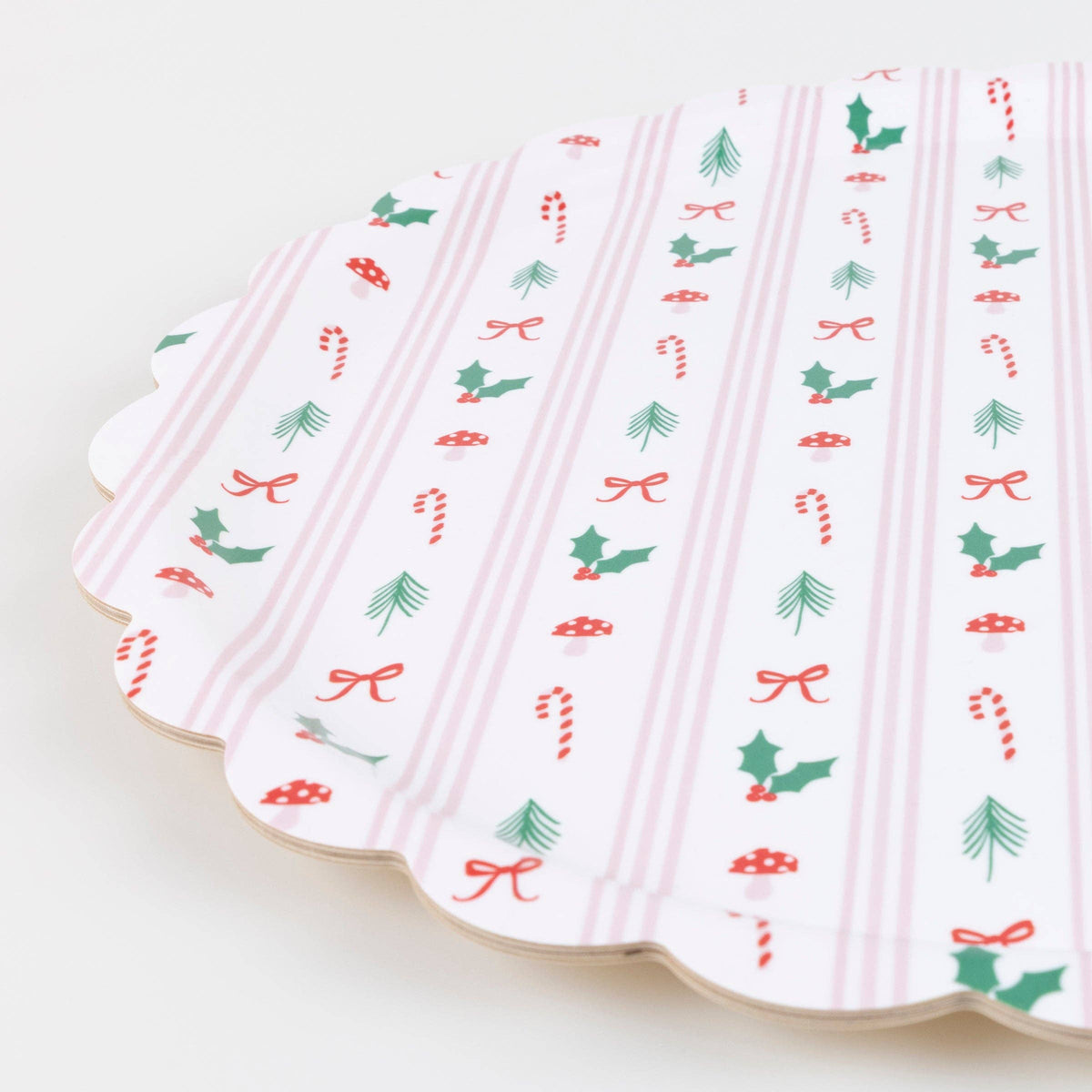 Festive Scalloped Large Tray