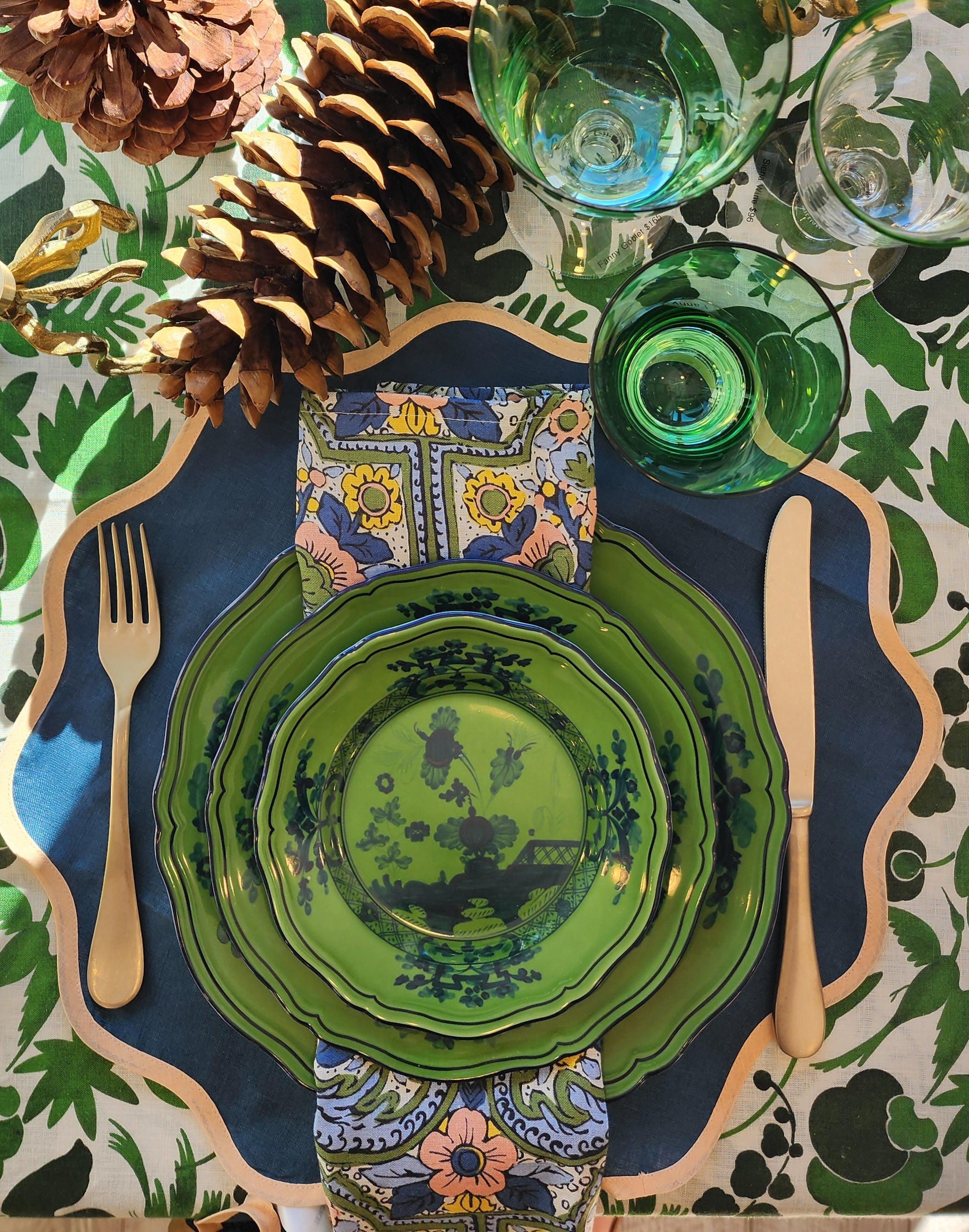 Navy Cloud Placemat