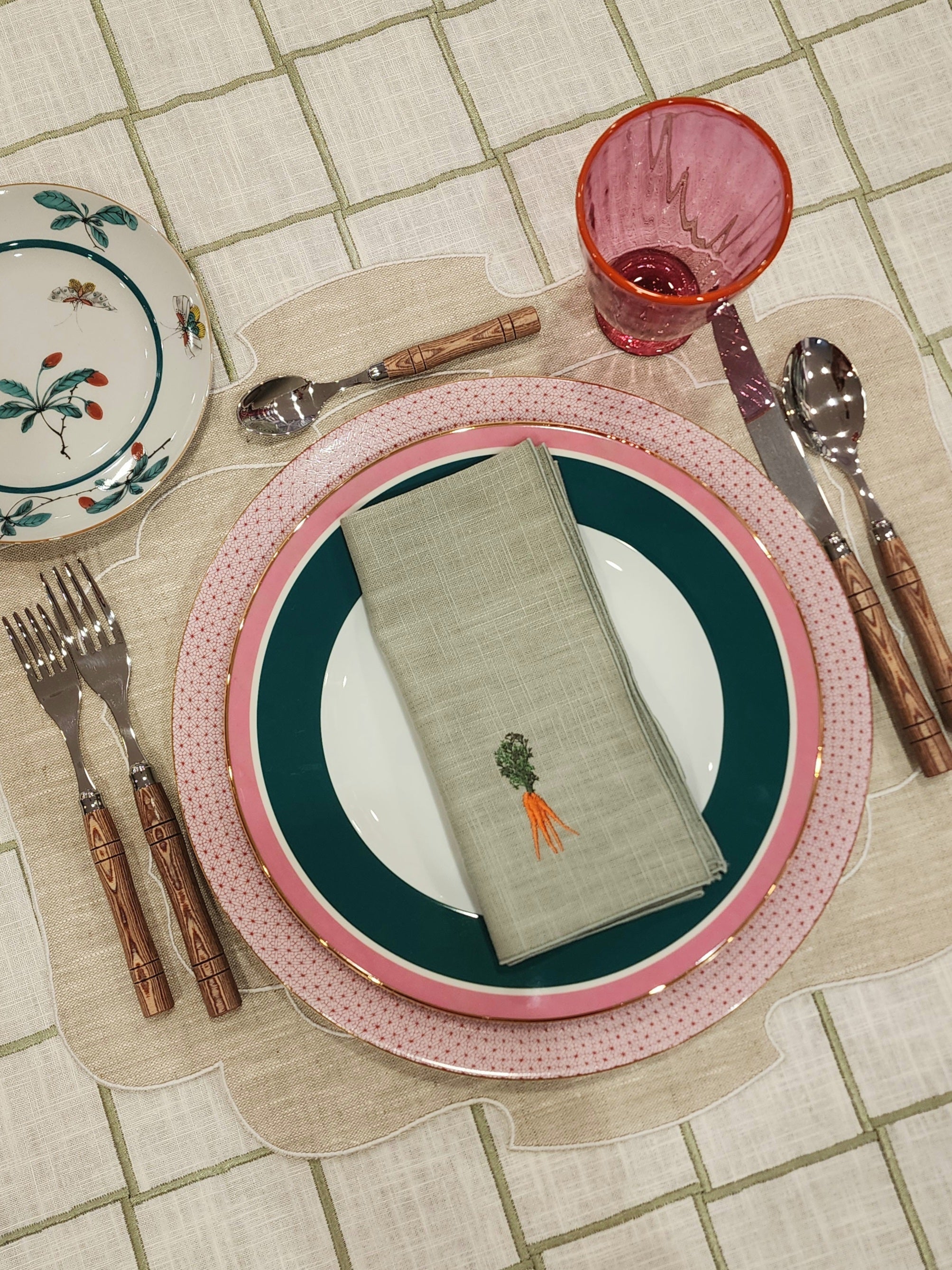 Set of 4 Vedura Napkins, Sage