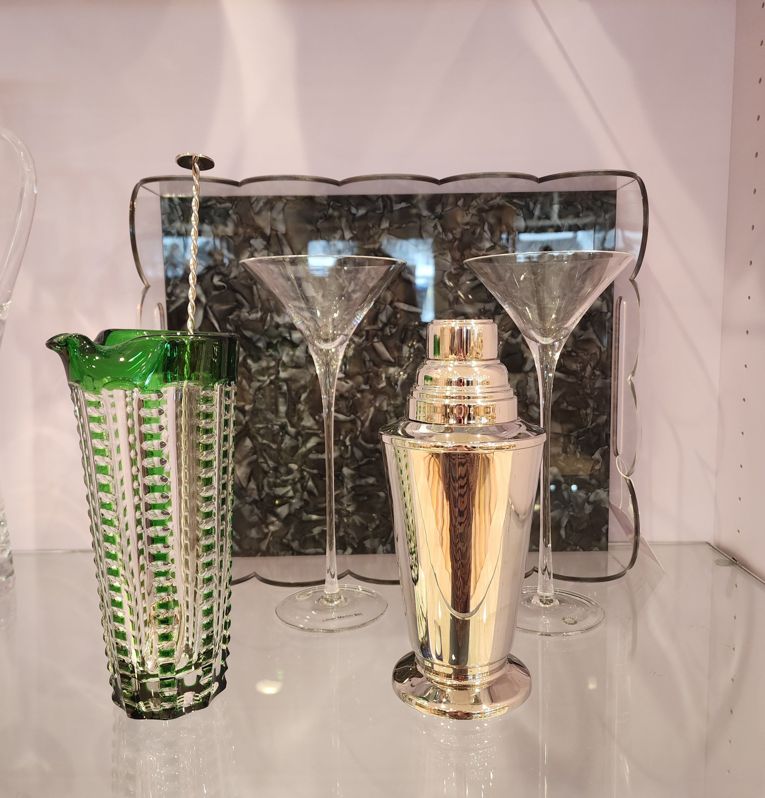 Lulu Emerald Martini Mixer & Stirrer