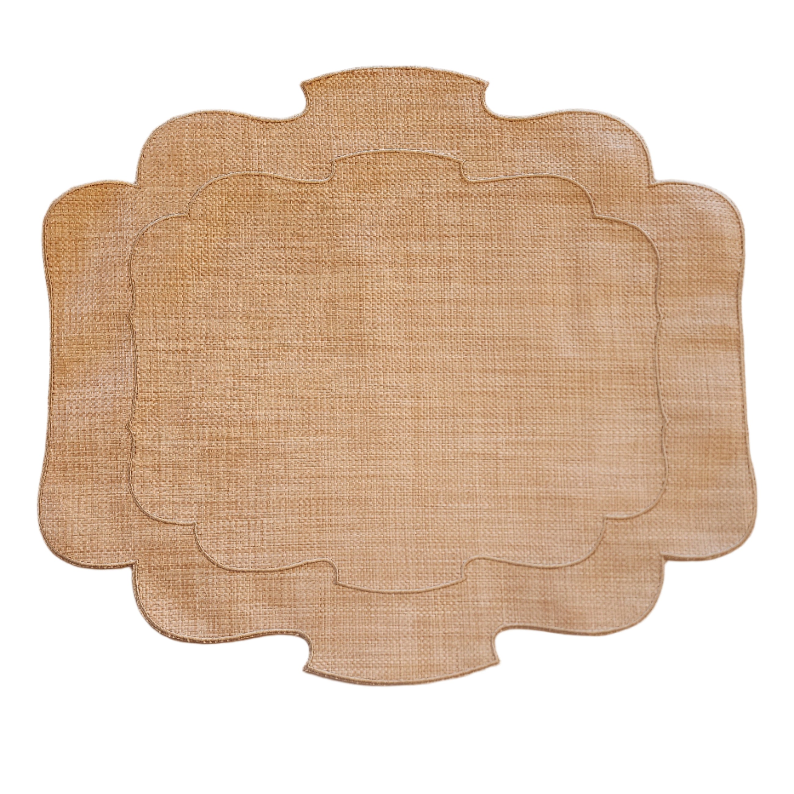 Blake Waxed Raffia Placemat, Camel