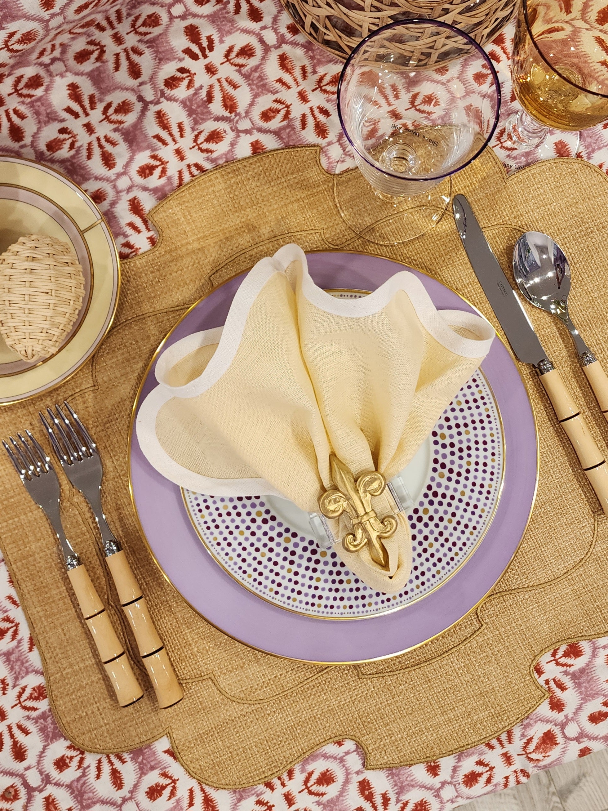 Fleur De Lis Napkin Rings, S/4