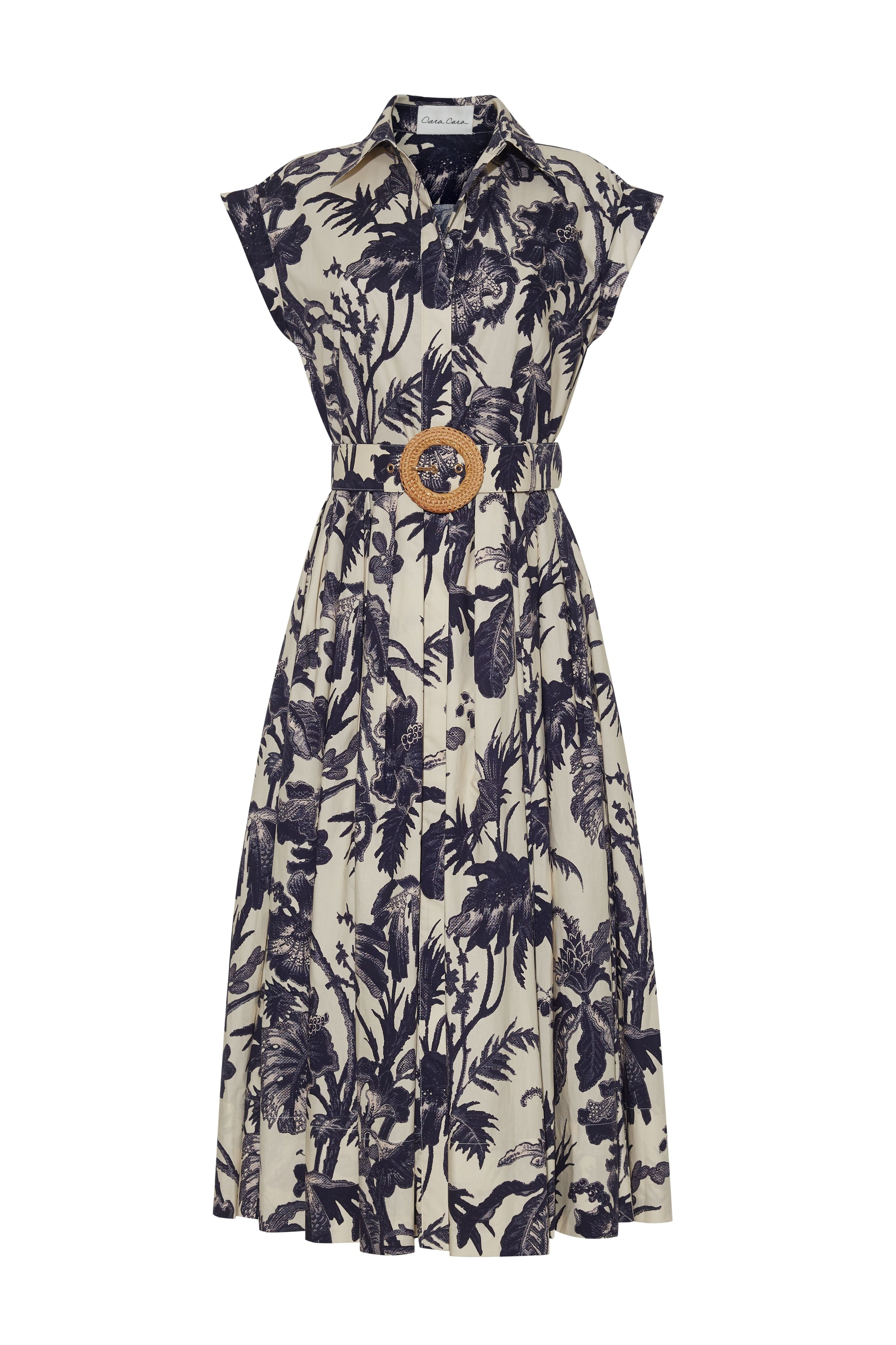 Octavia Dress, Fauna Floral Navy