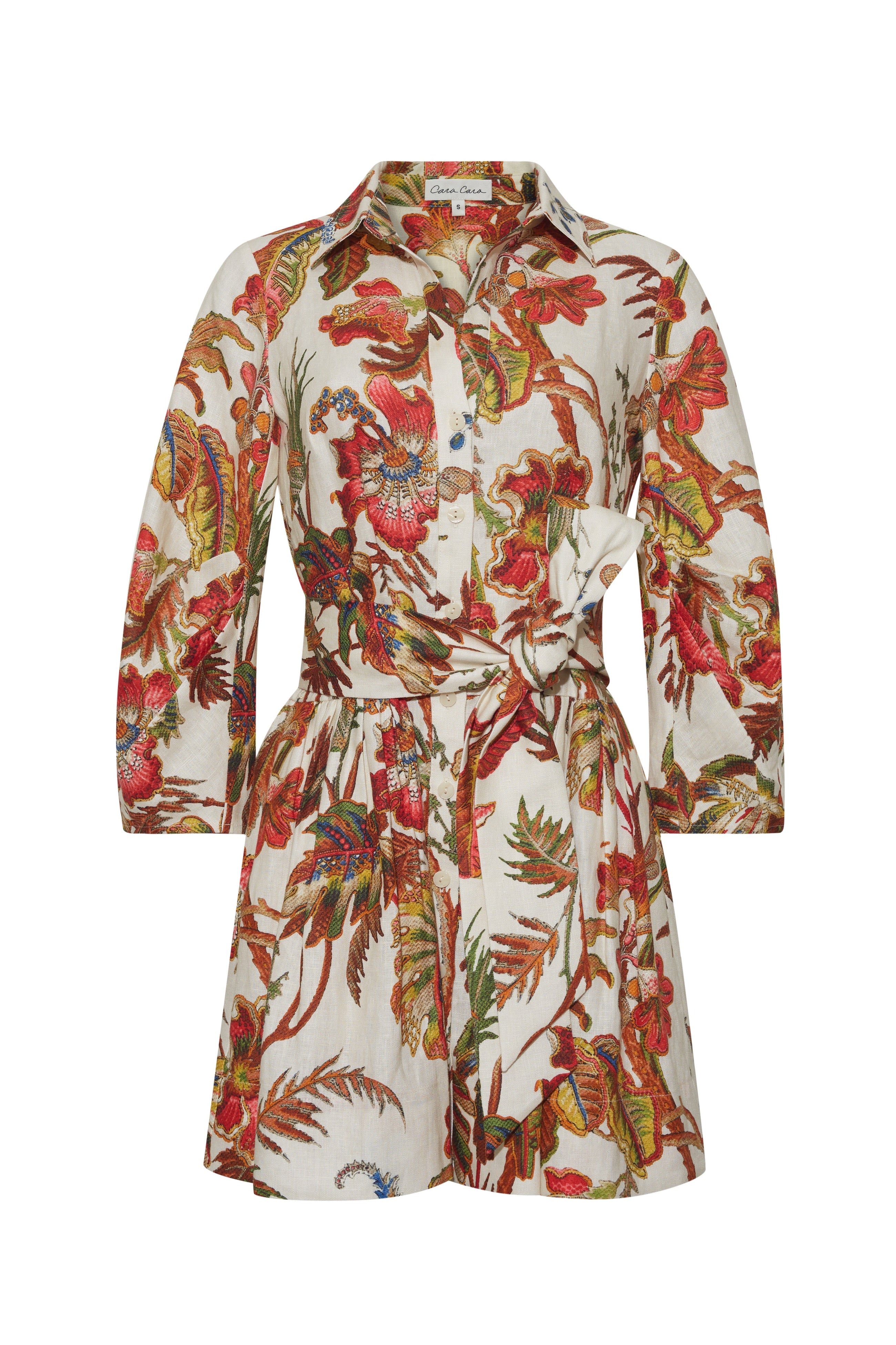 Raya Mini Dress, Fauna Floral Ivory