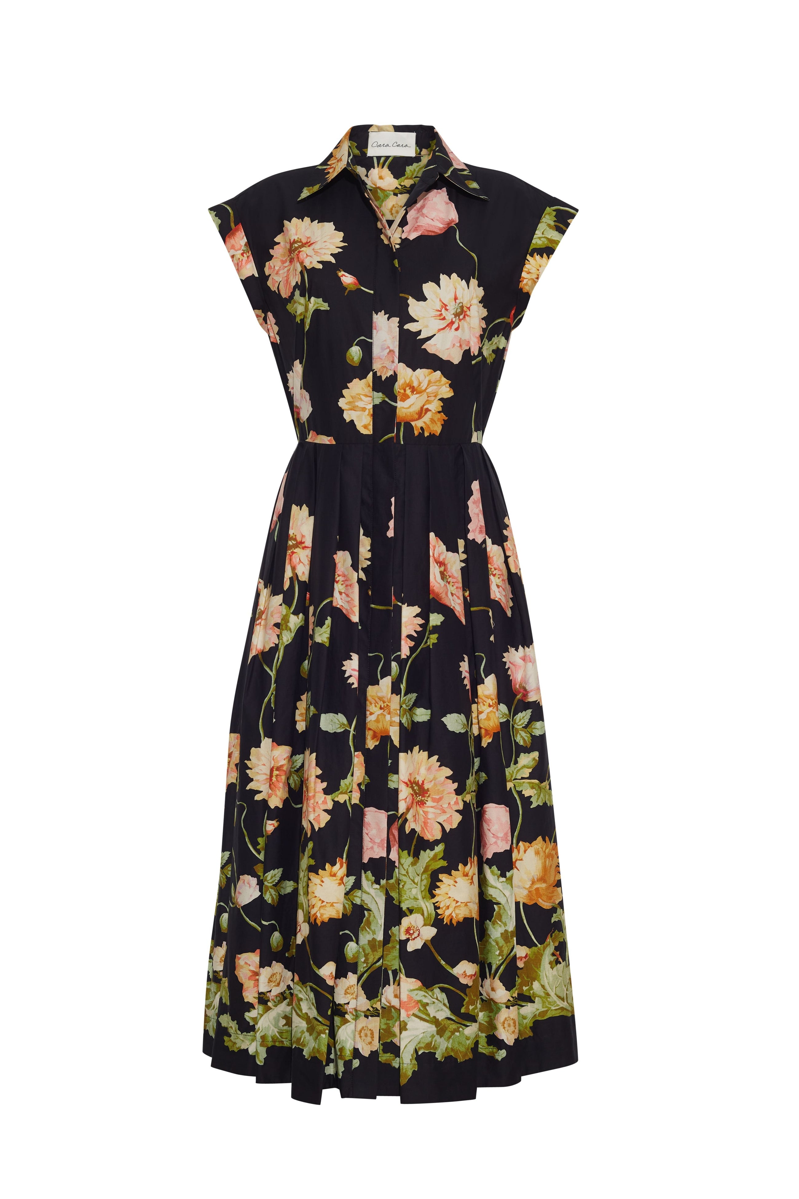 Octavia Dress, Lockwood Flora Black by Cara Cara