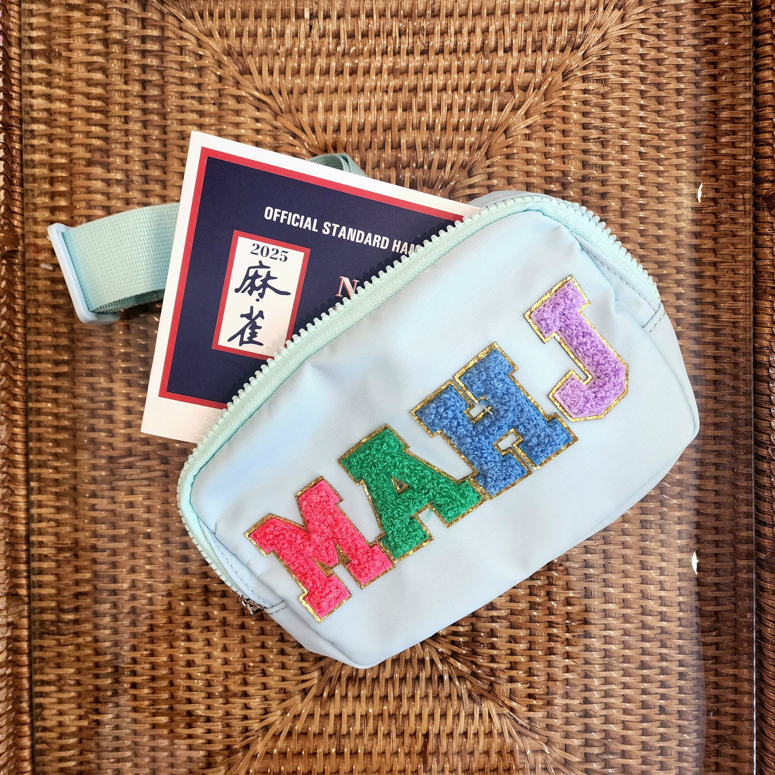 Mahj Belt Bag, LIght Blue