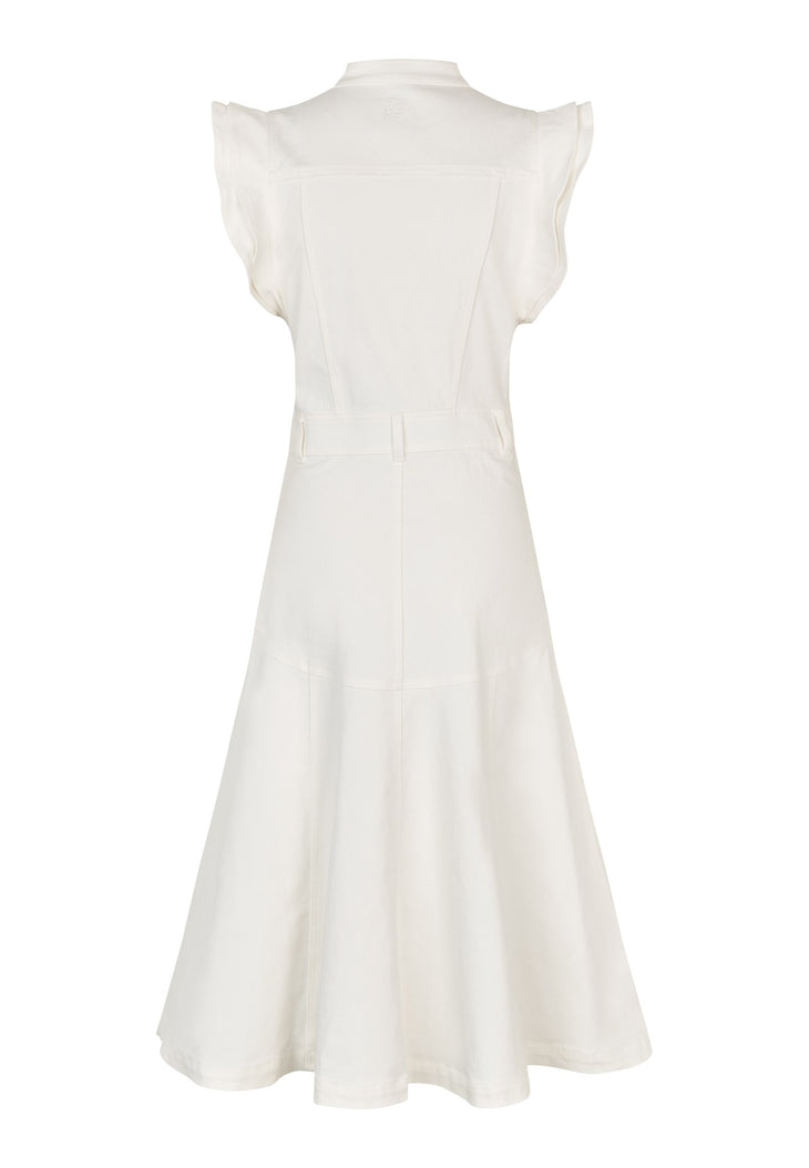 White Denim Dress