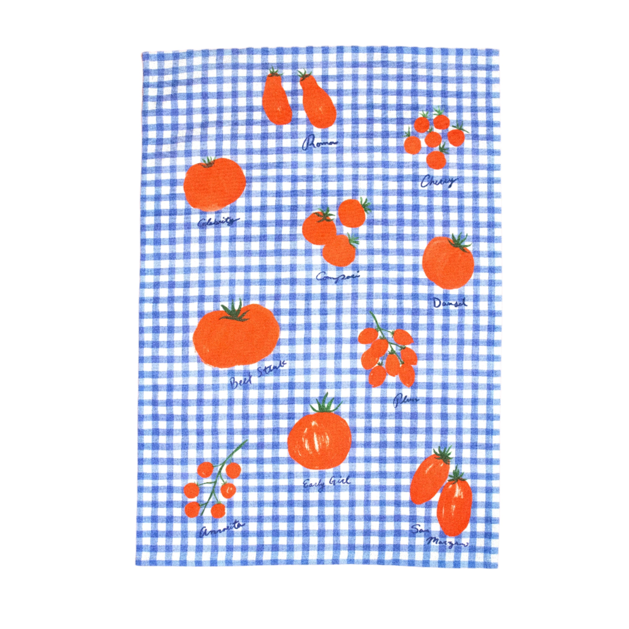 Gingham Tomato Tea Towel