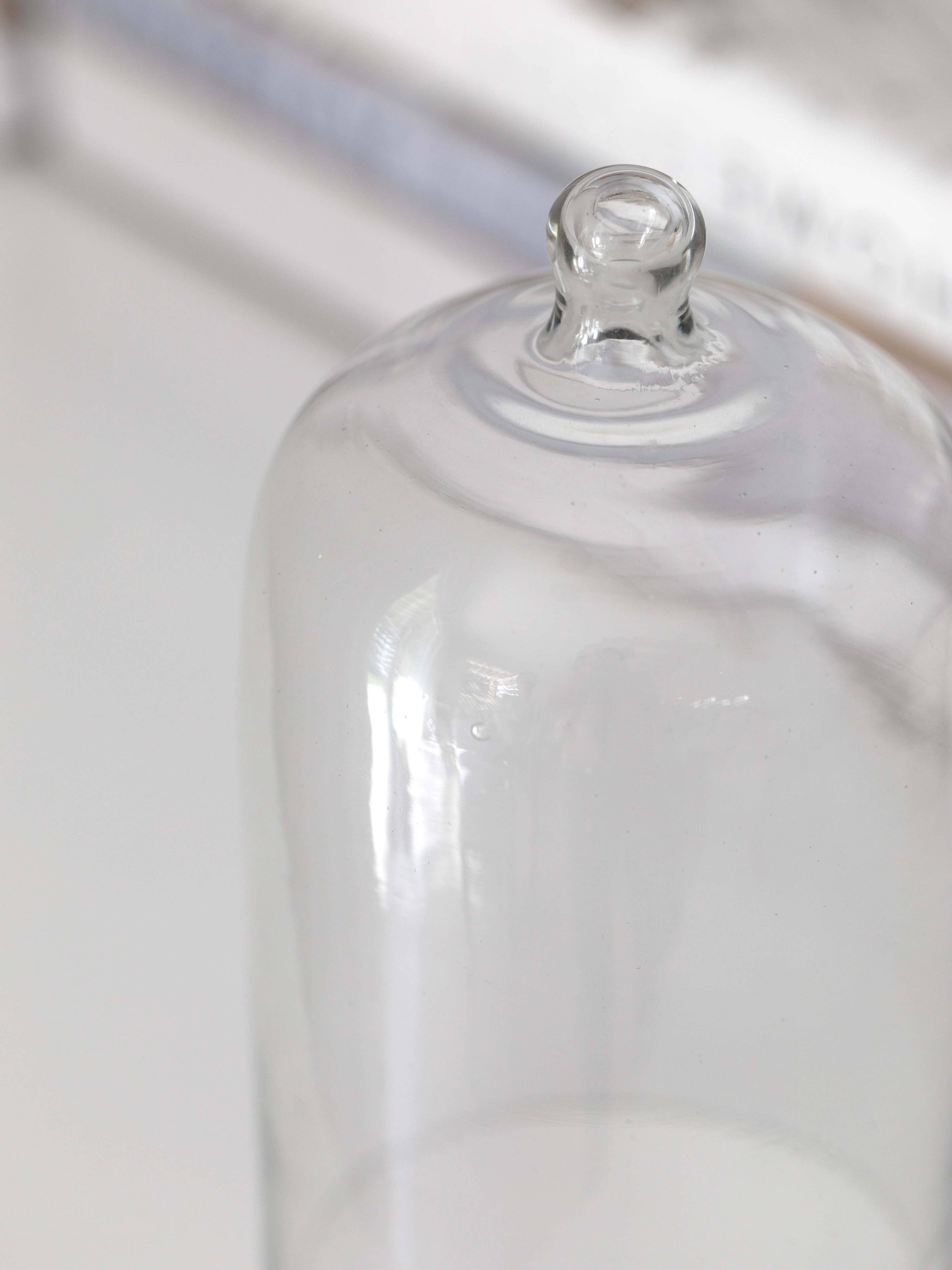 Glass Cloche with Marble Base