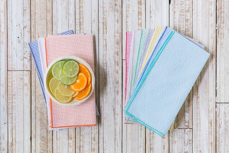 Seersucker Napkins,  Set of 8