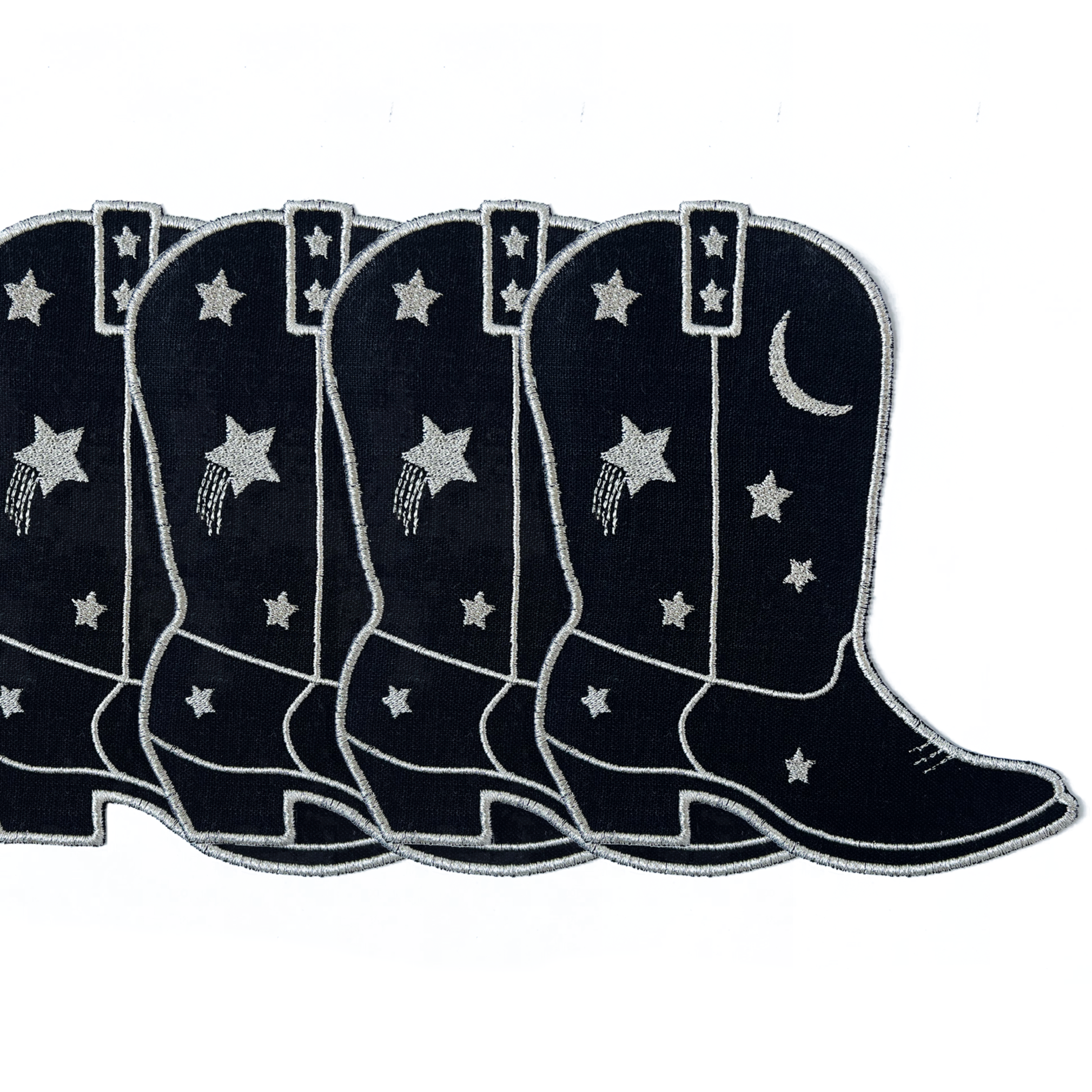 Cowboy Boot Linen Cocktail Napkin, Set of 4