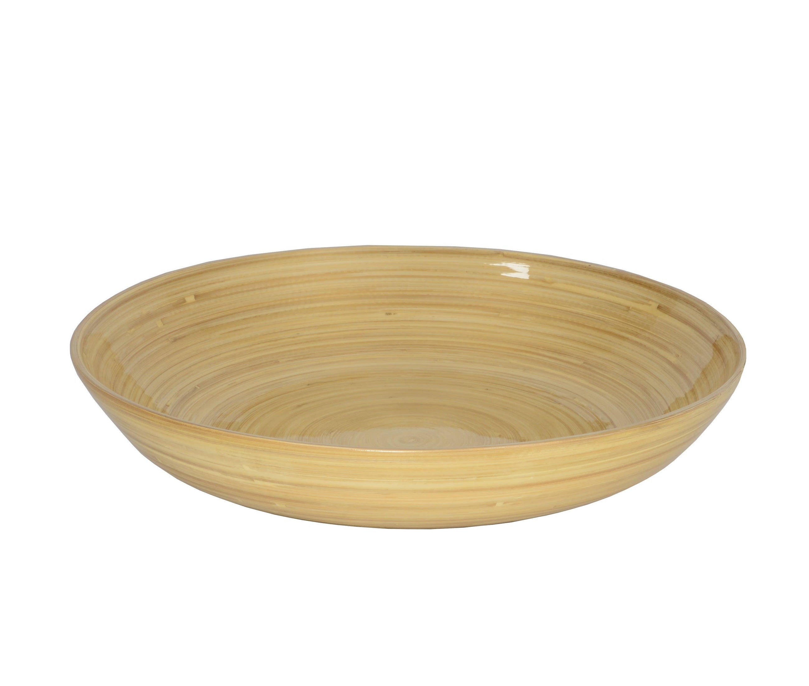 Bamboo Low Bowl, Natural