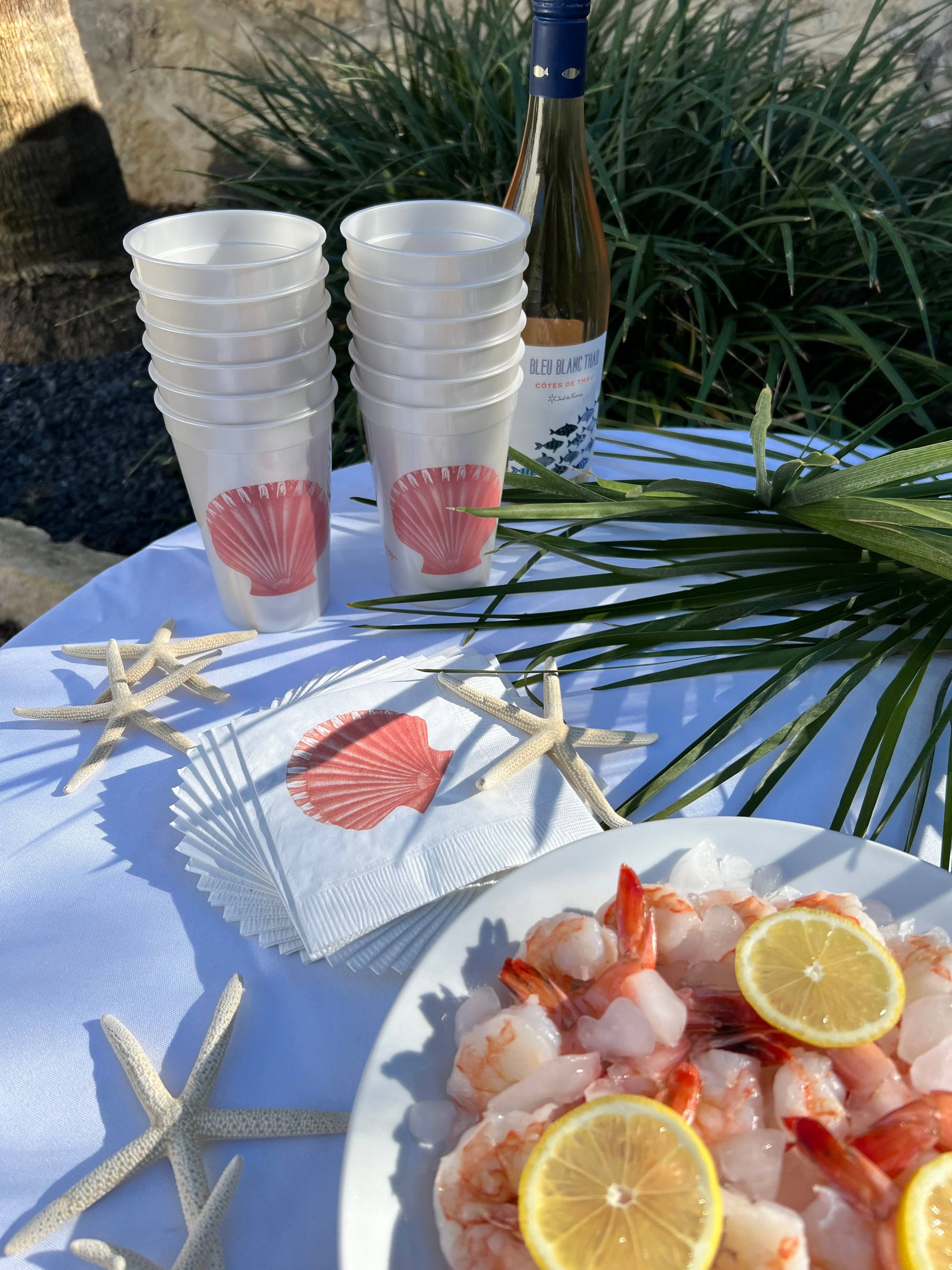 Shell Beverage Napkins