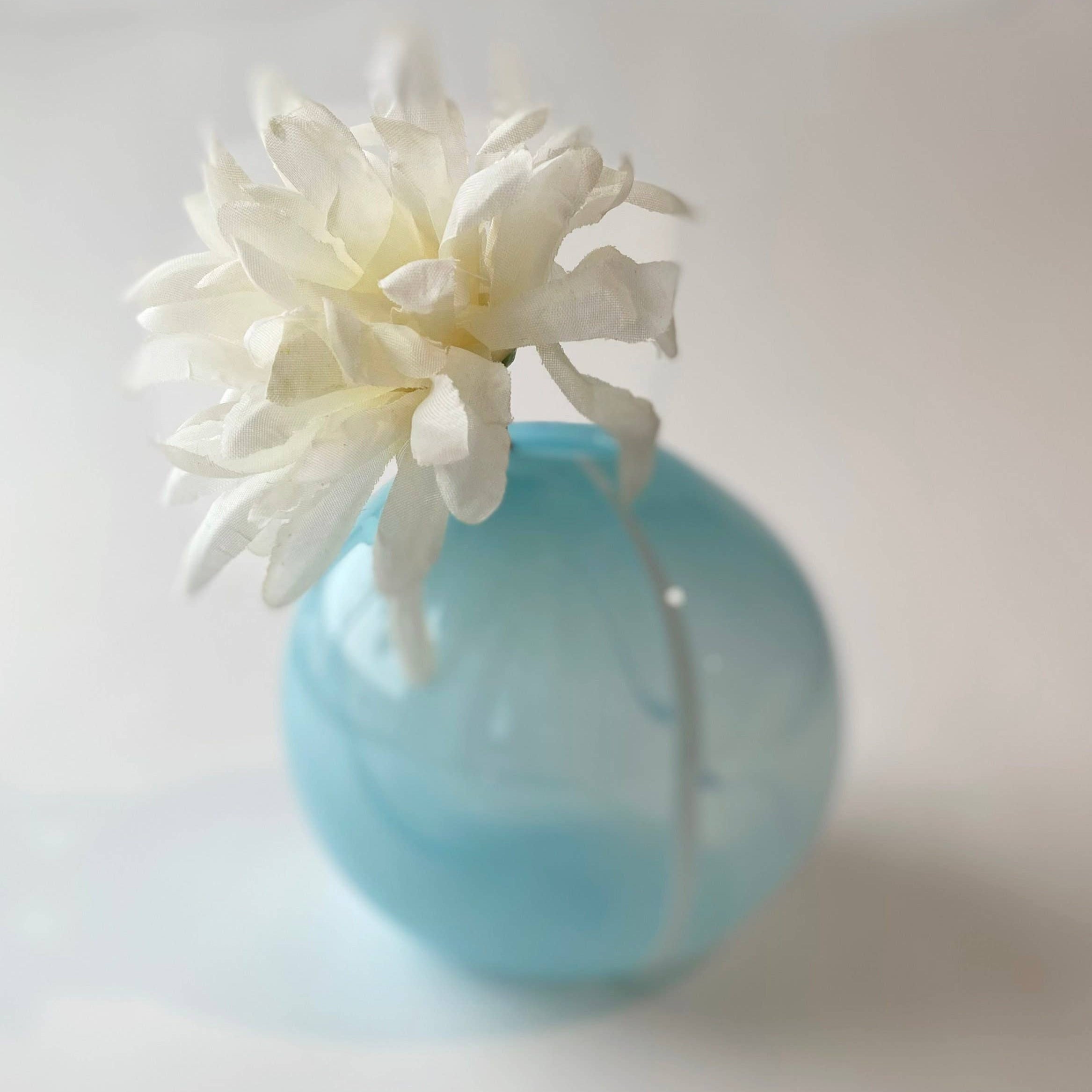 Handblown Bud Vase, Blue