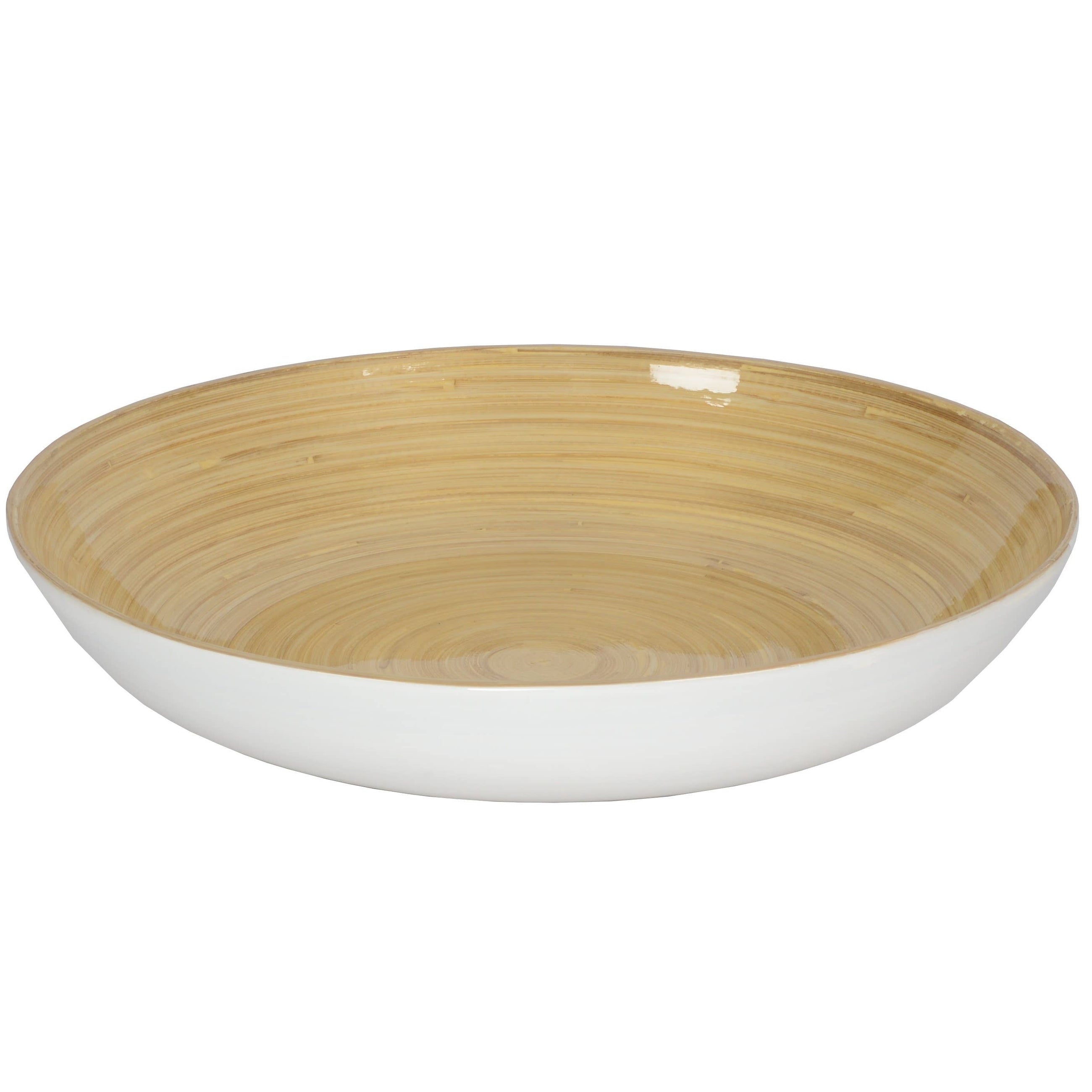 Bamboo Fruit Bowl, White