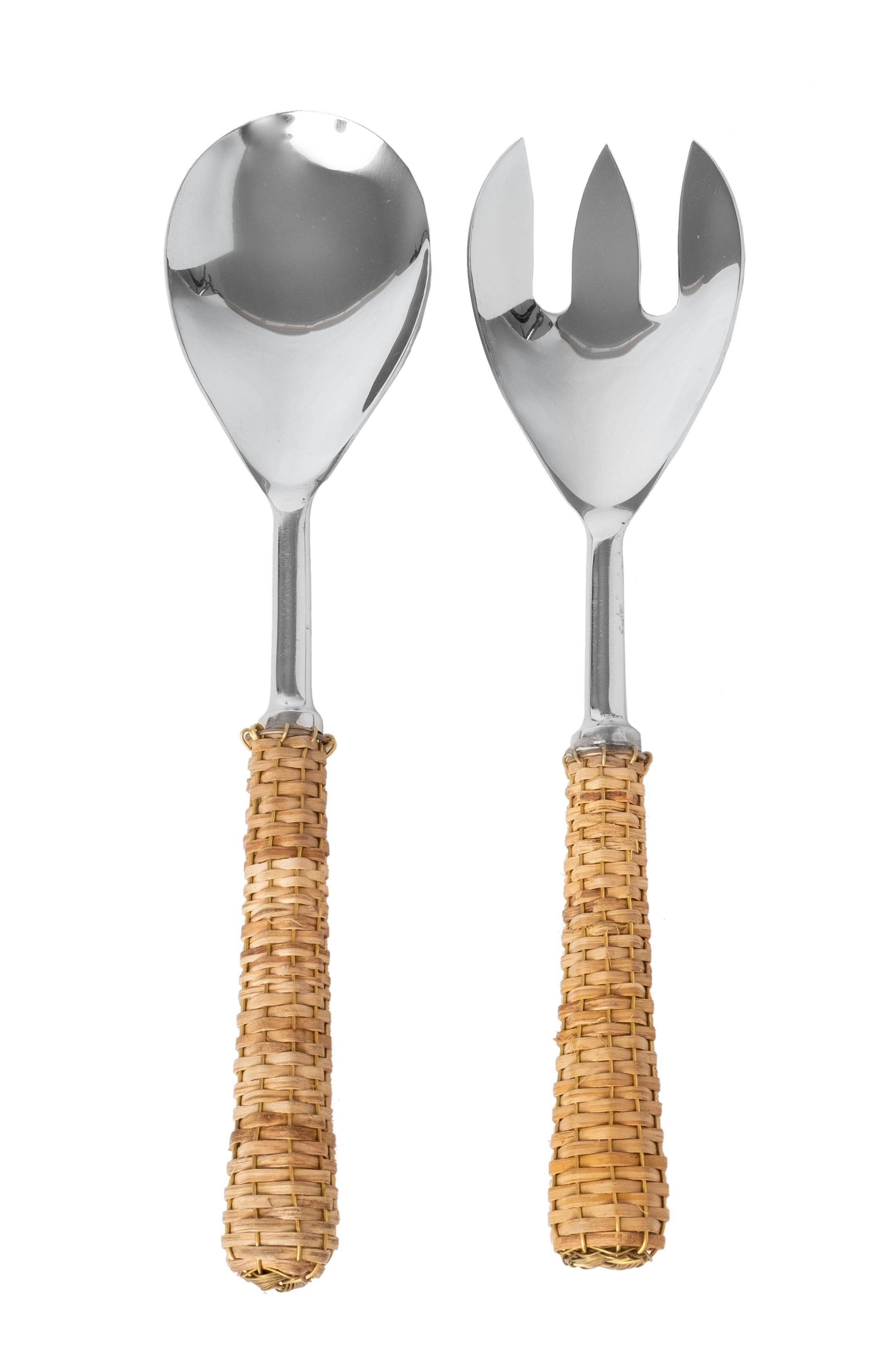 Woven Salad Server Set