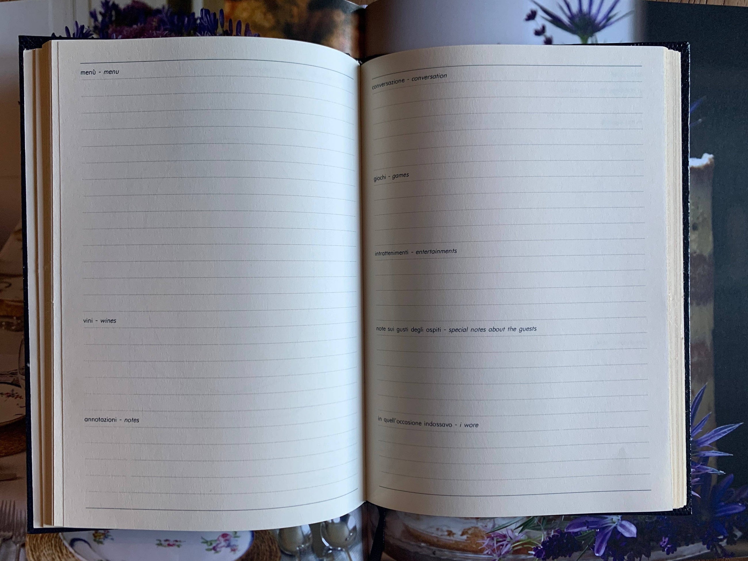 Dinner Parties Book, Dark Green