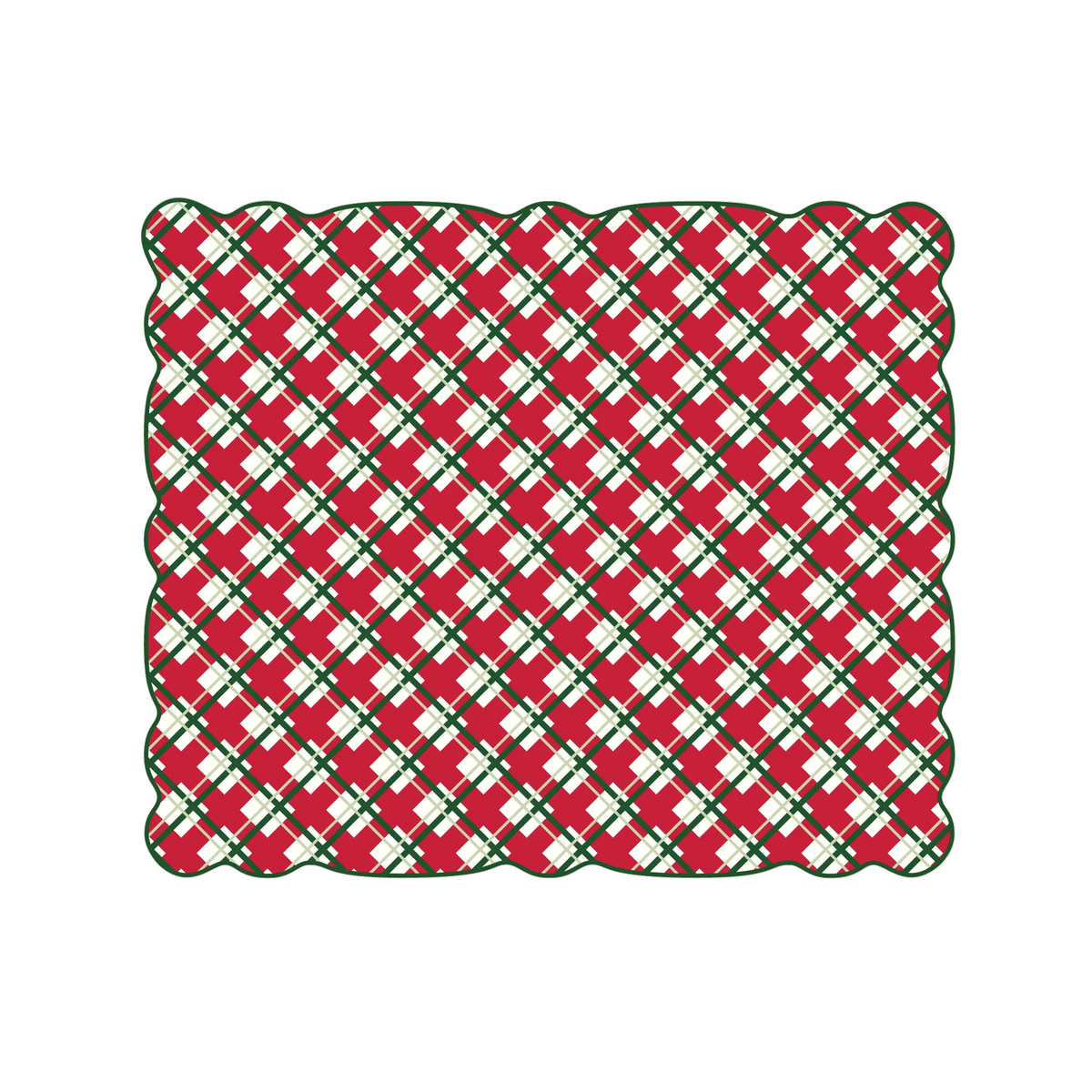 Holiday Plaid Linen Placemat