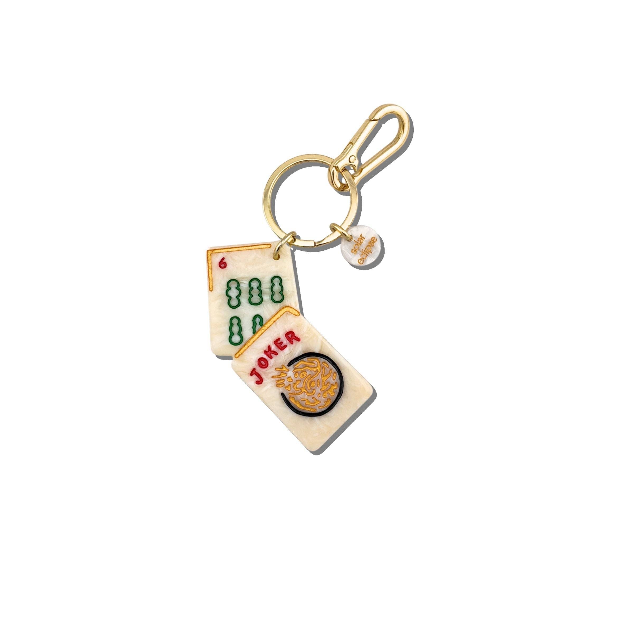 Joker Mahjong Bag Charm + Keychain
