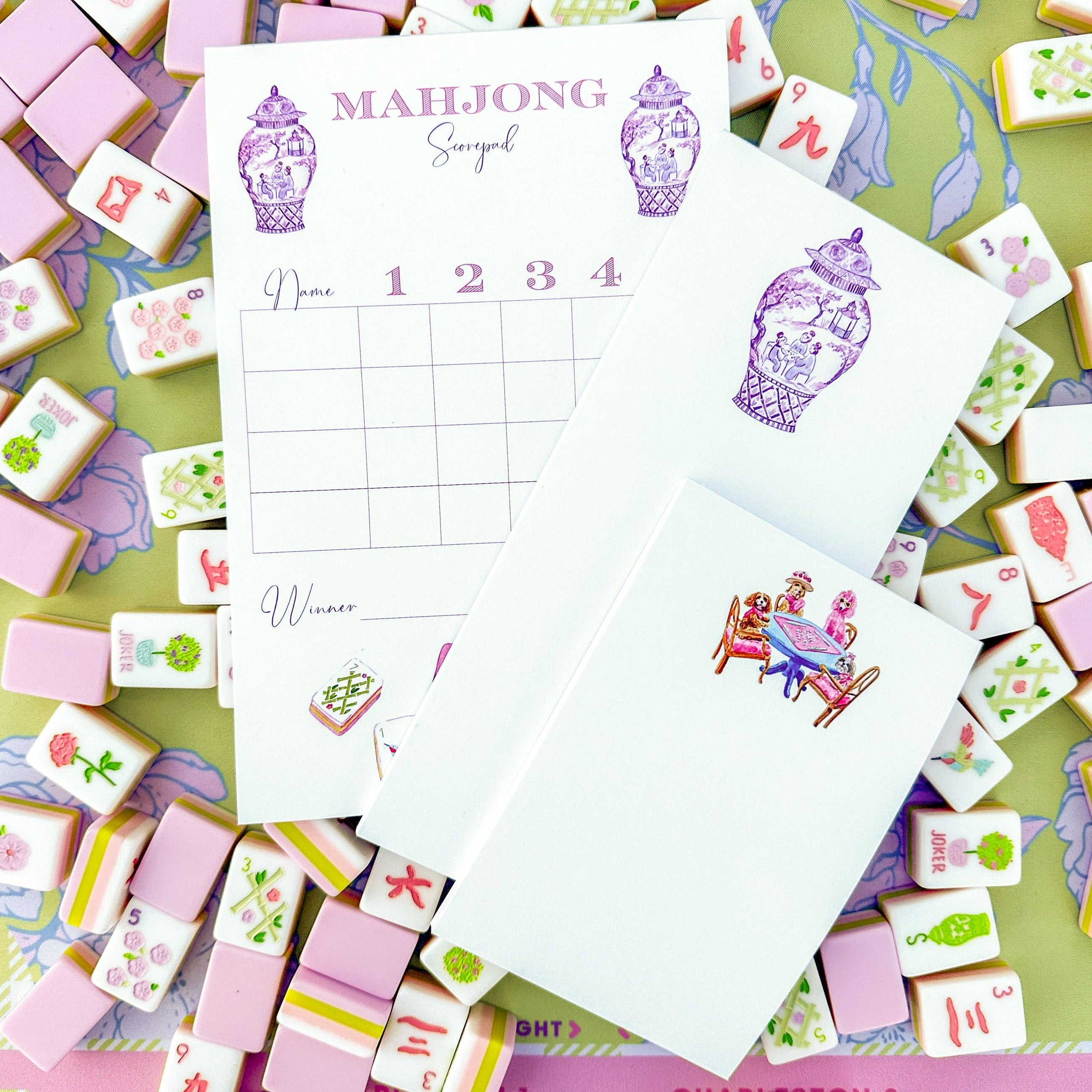 Mahjong Scorecard Pad