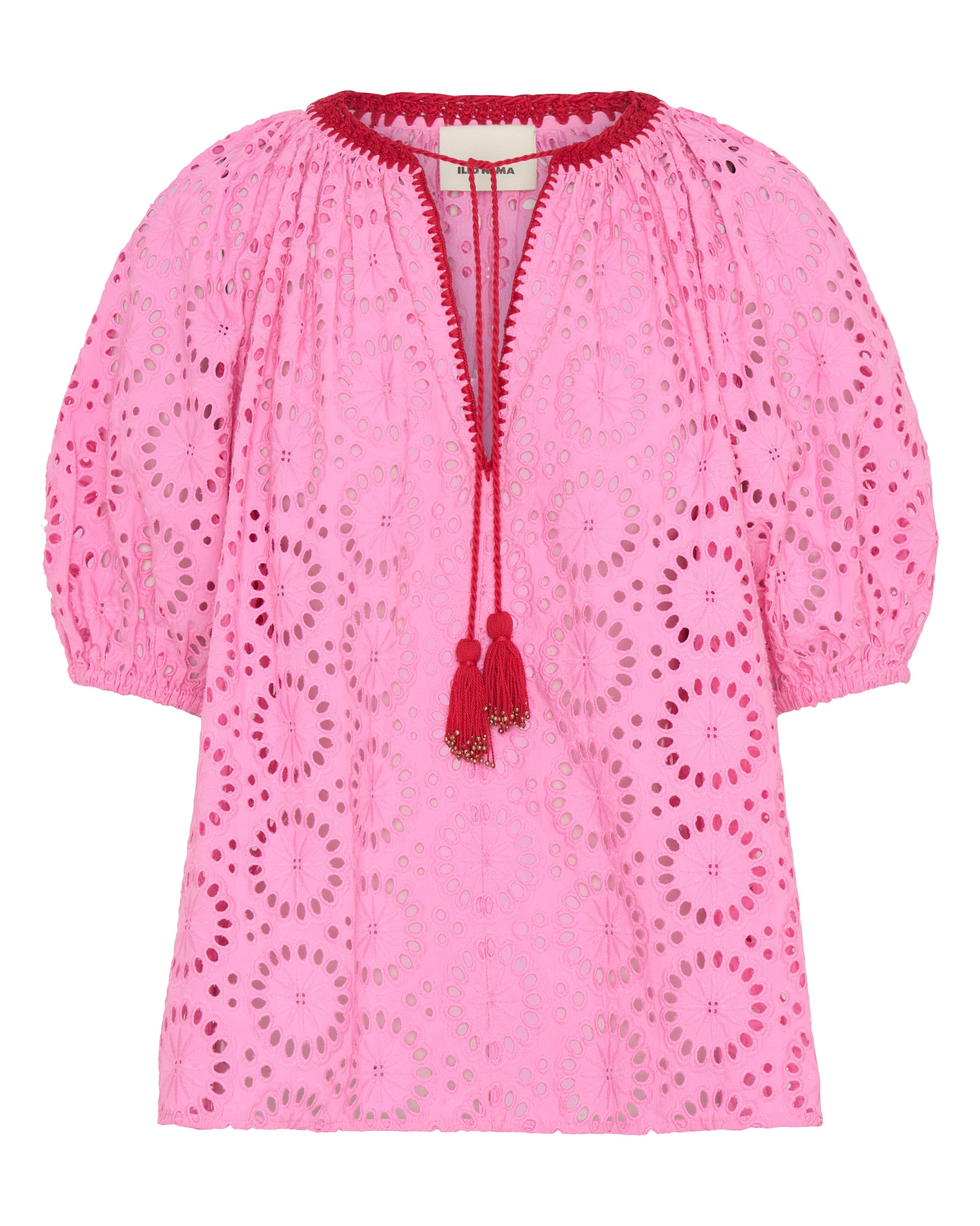 Lucida Pink Eyelet Top