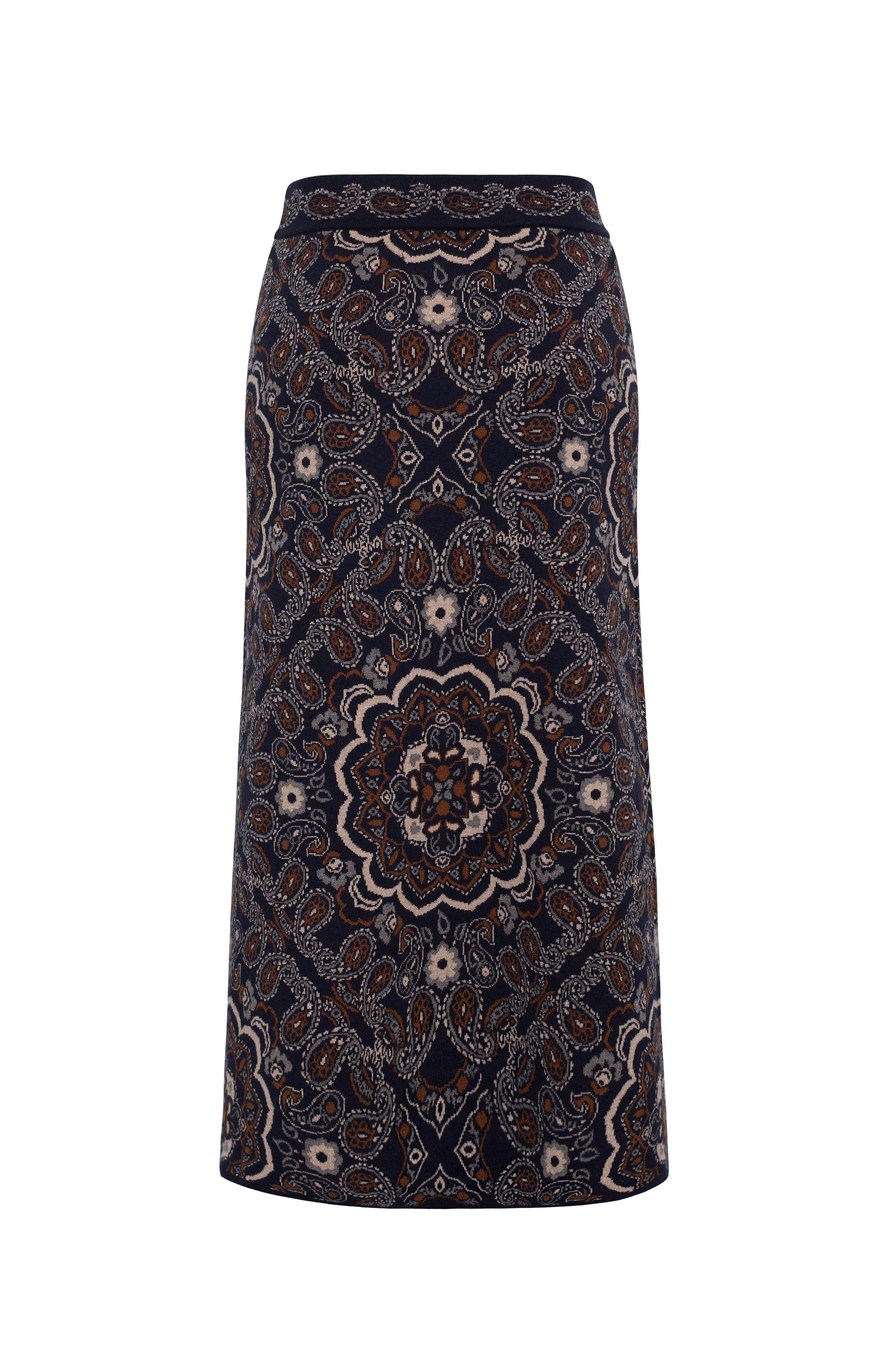 Bandana Navy Clara Skirt by Cara Cara