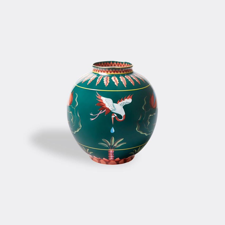 Spirit Stork Bubble Vase