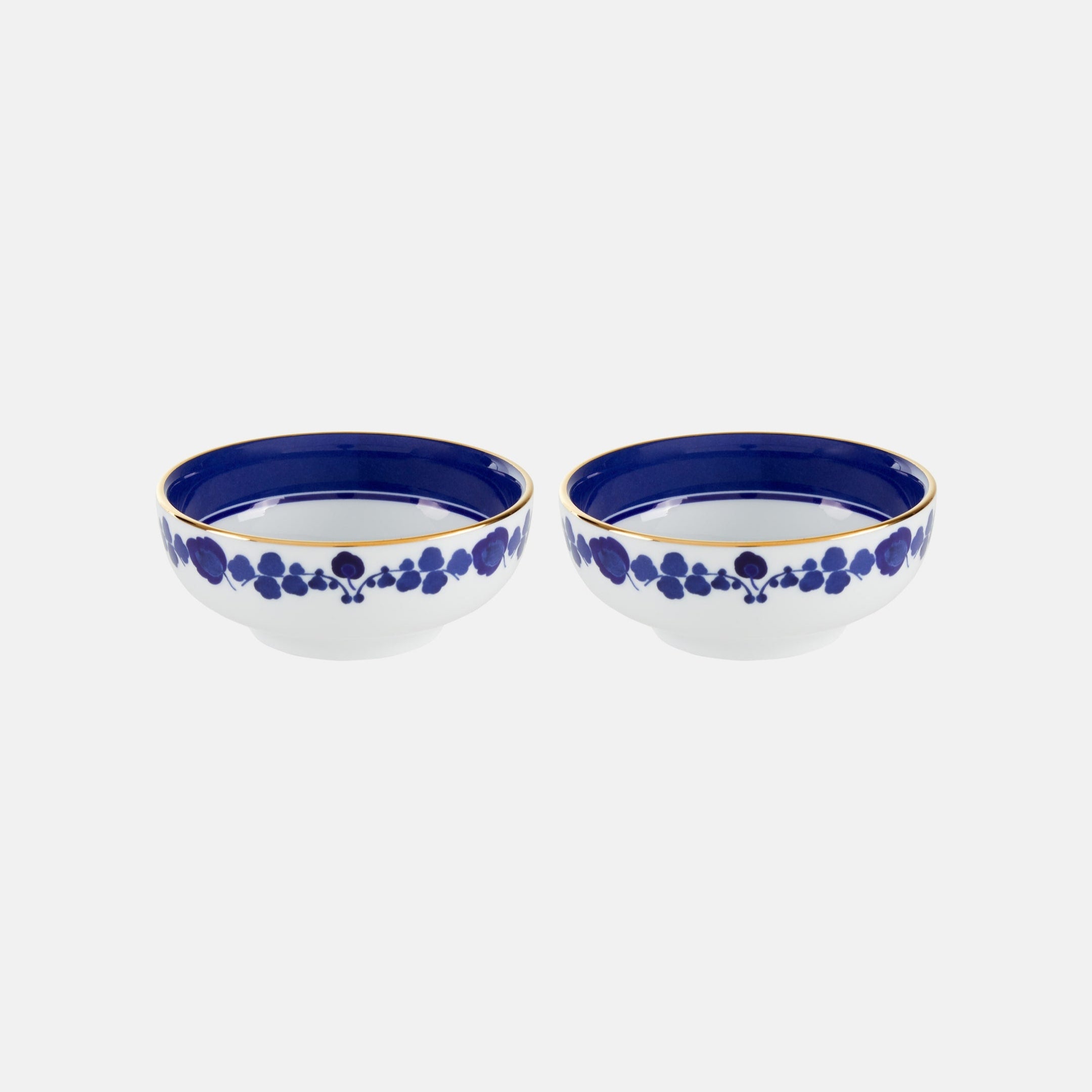 Pair of Wildbird Blue Snack Bowl