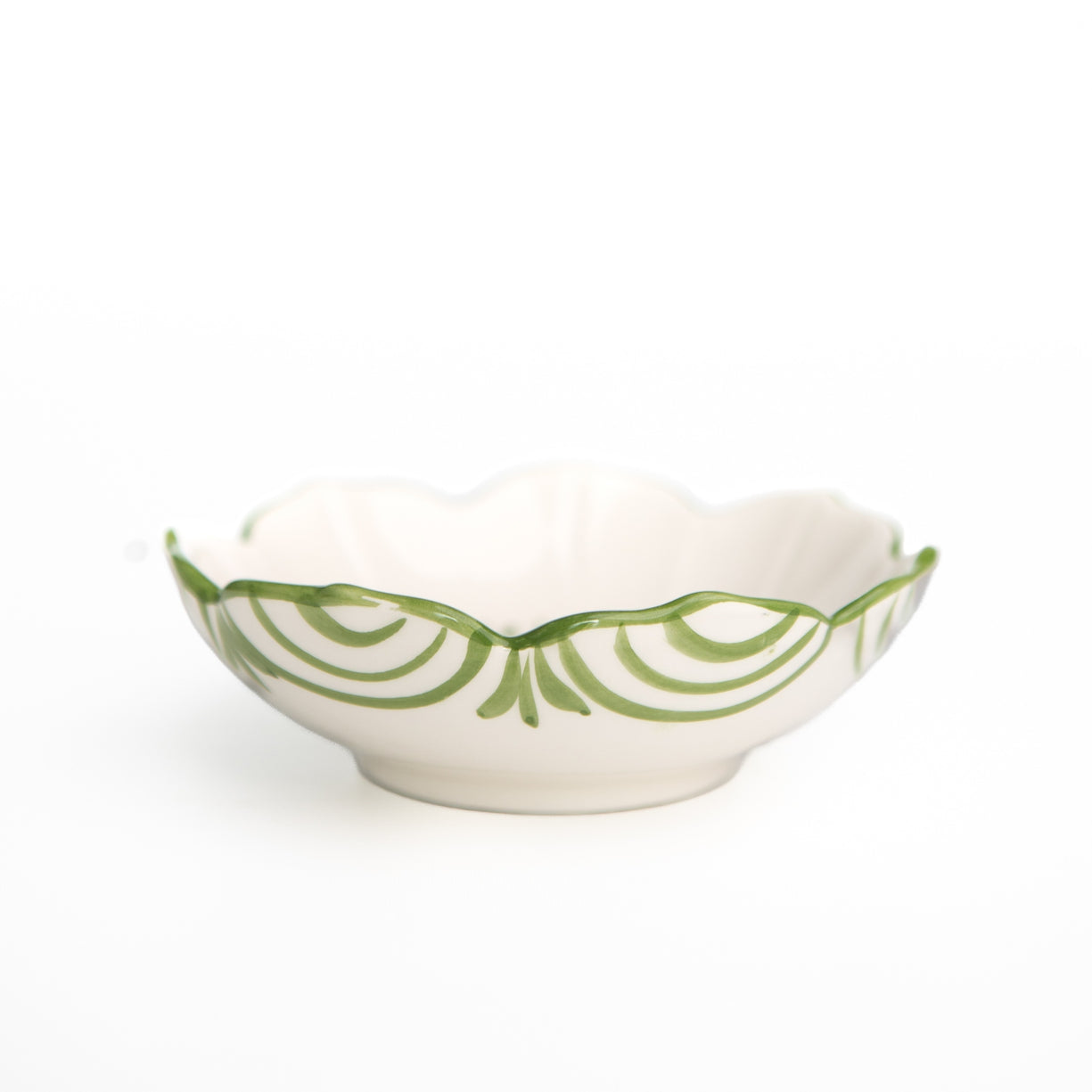 Pomegranate Crest Green Small Serving Bowl