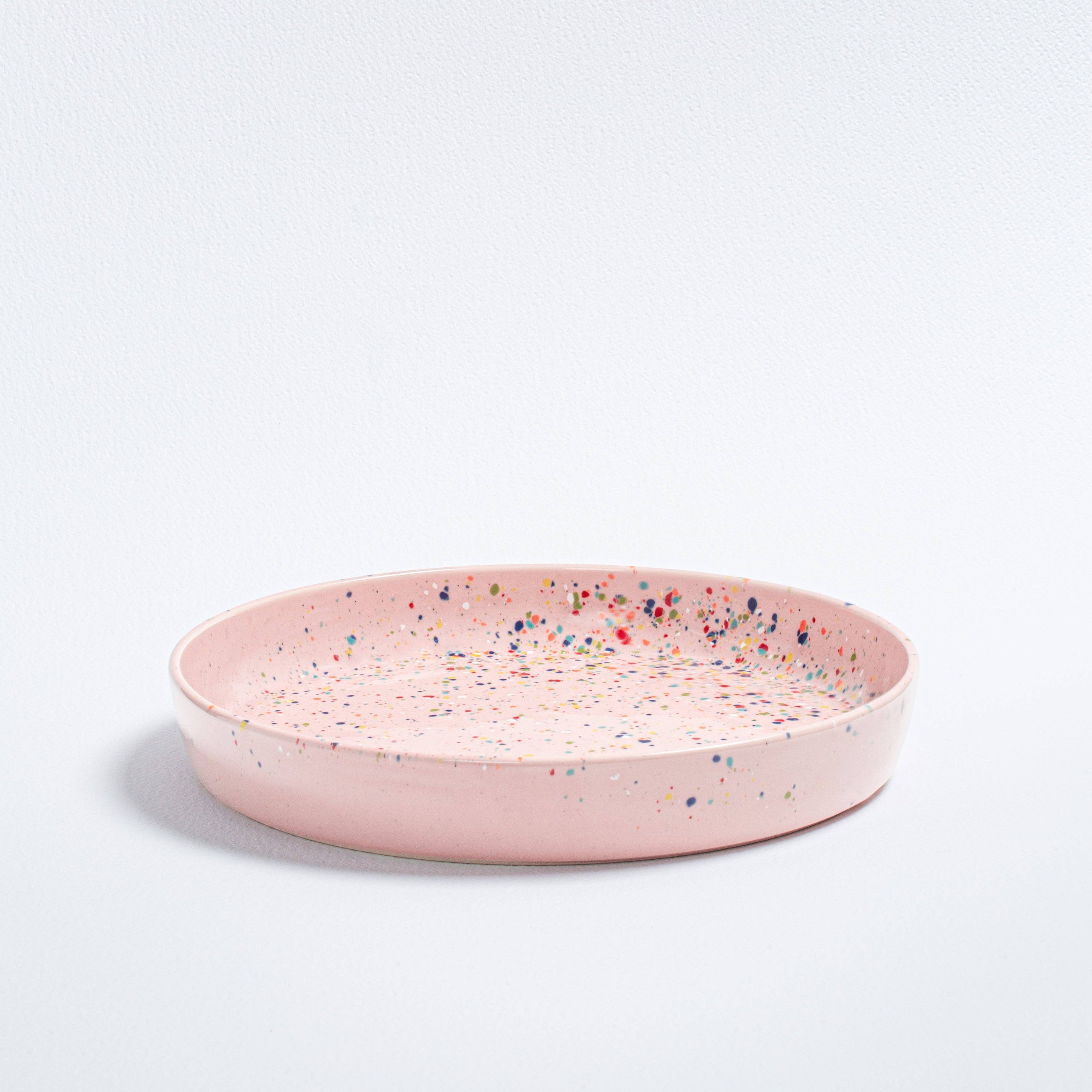 White Party Round Tray, 11"