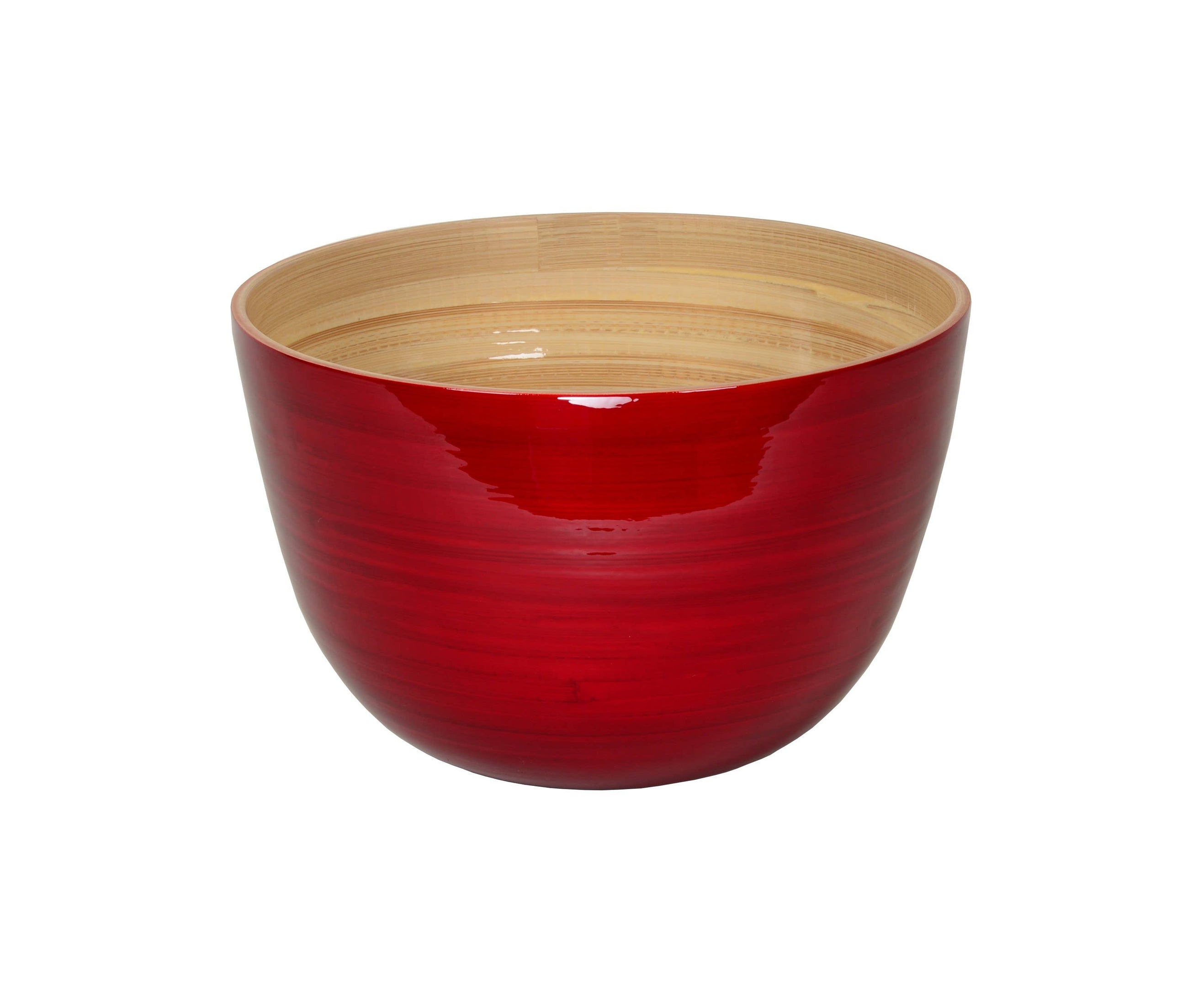 Bamboo Serving Bowl: White