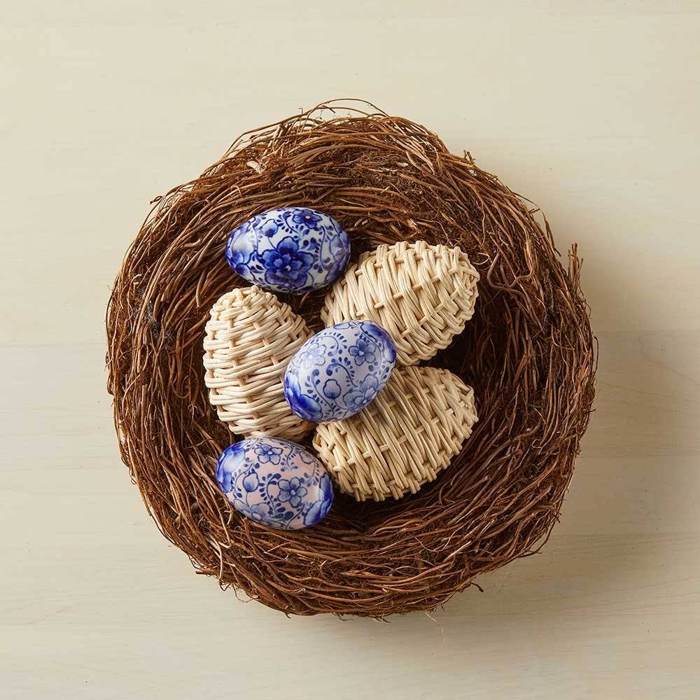 Natural Rattan Easter Egg
