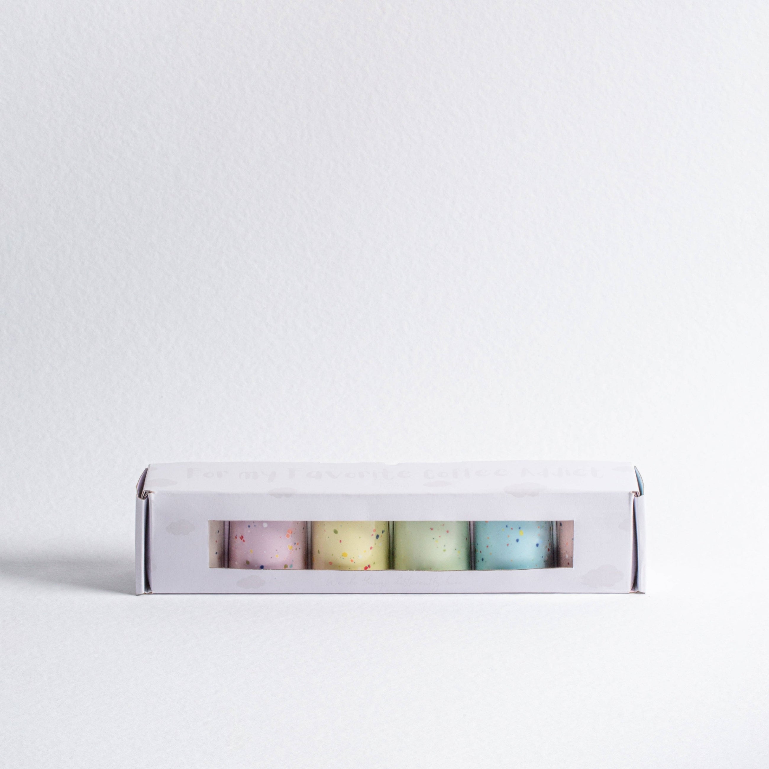 Pastel Party Espresso/Egg Cups, S/6