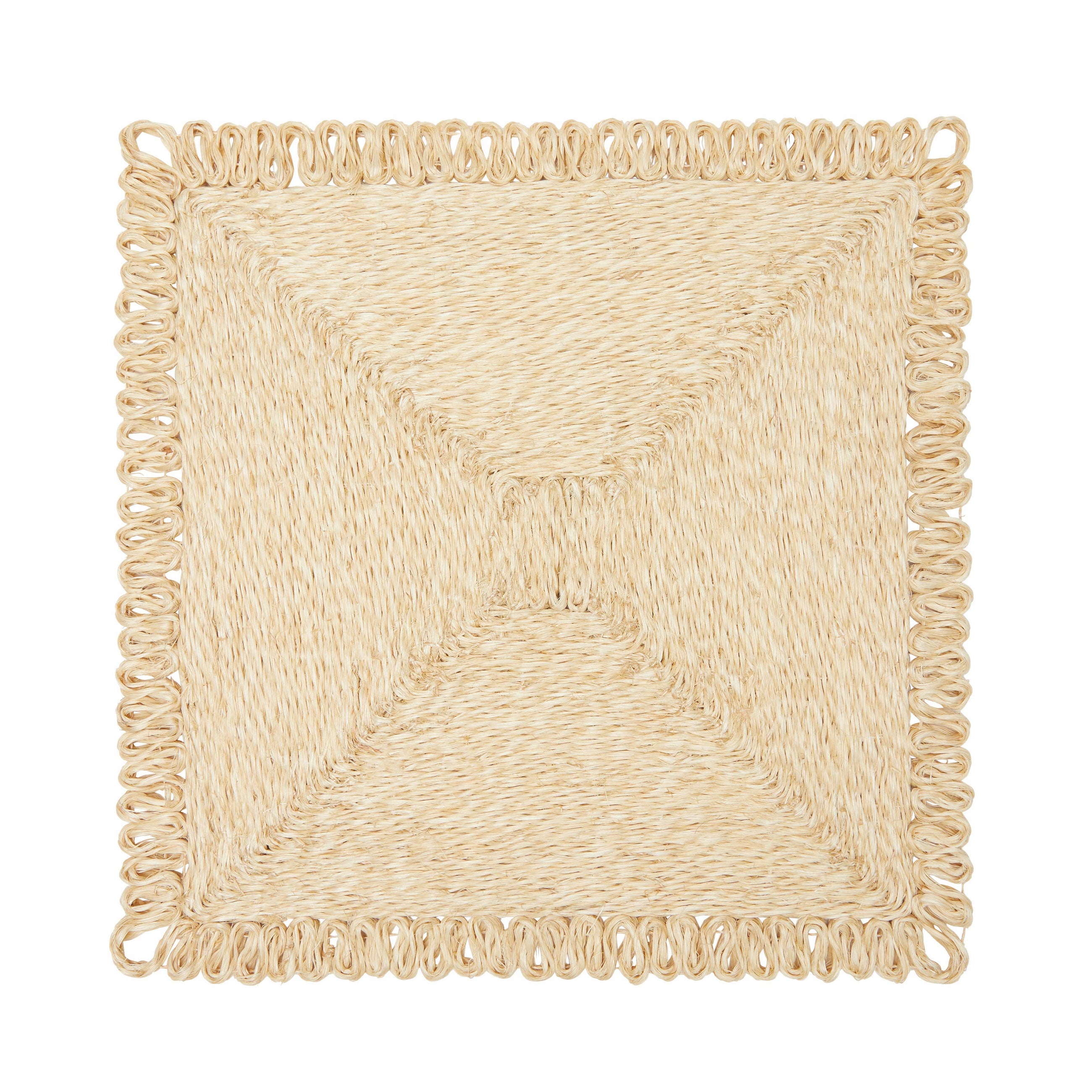 Square Abaca Placemat, Natural