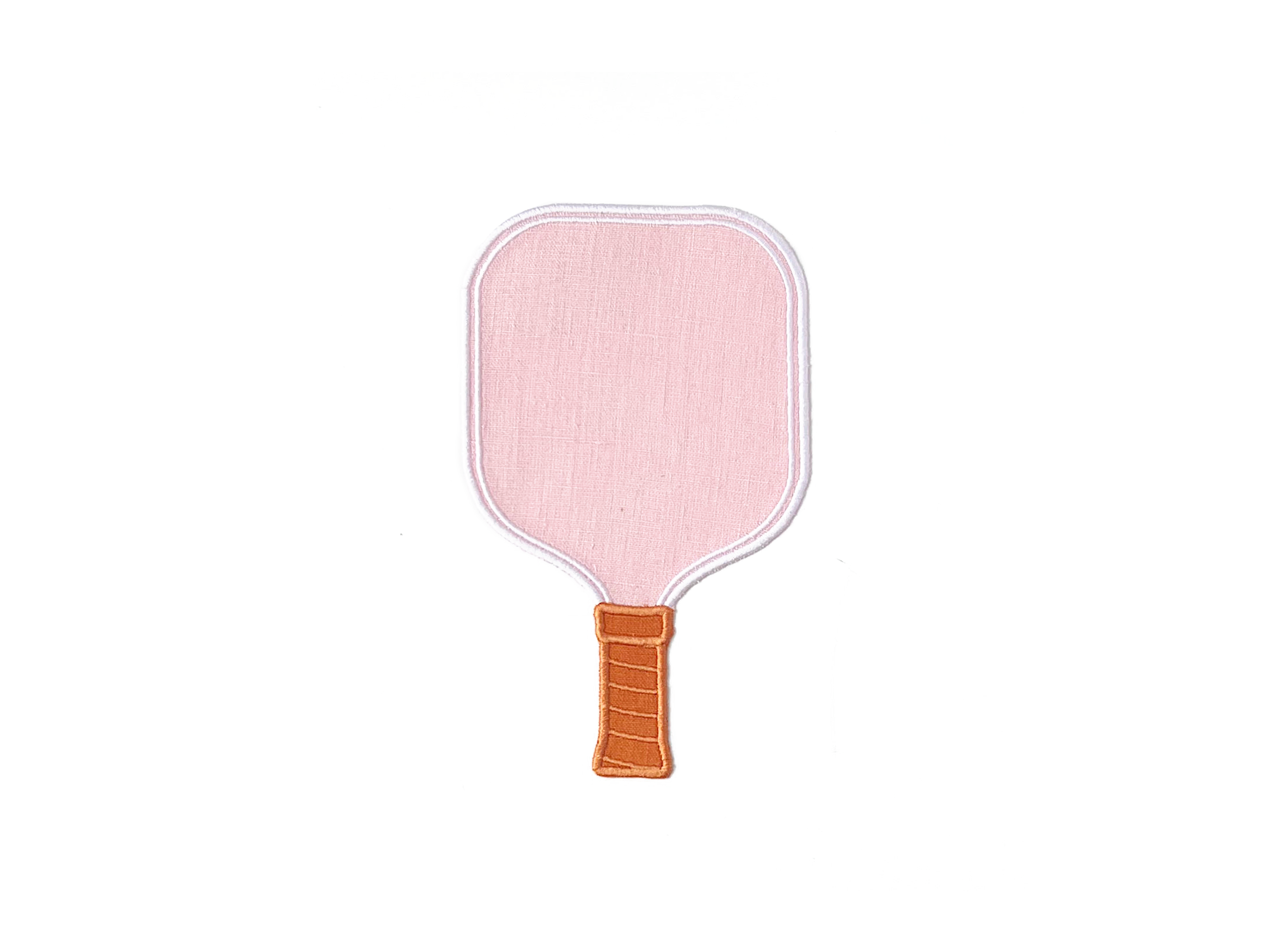 Pink Pickleball Paddle Linen Cocktail Napkins, S/4