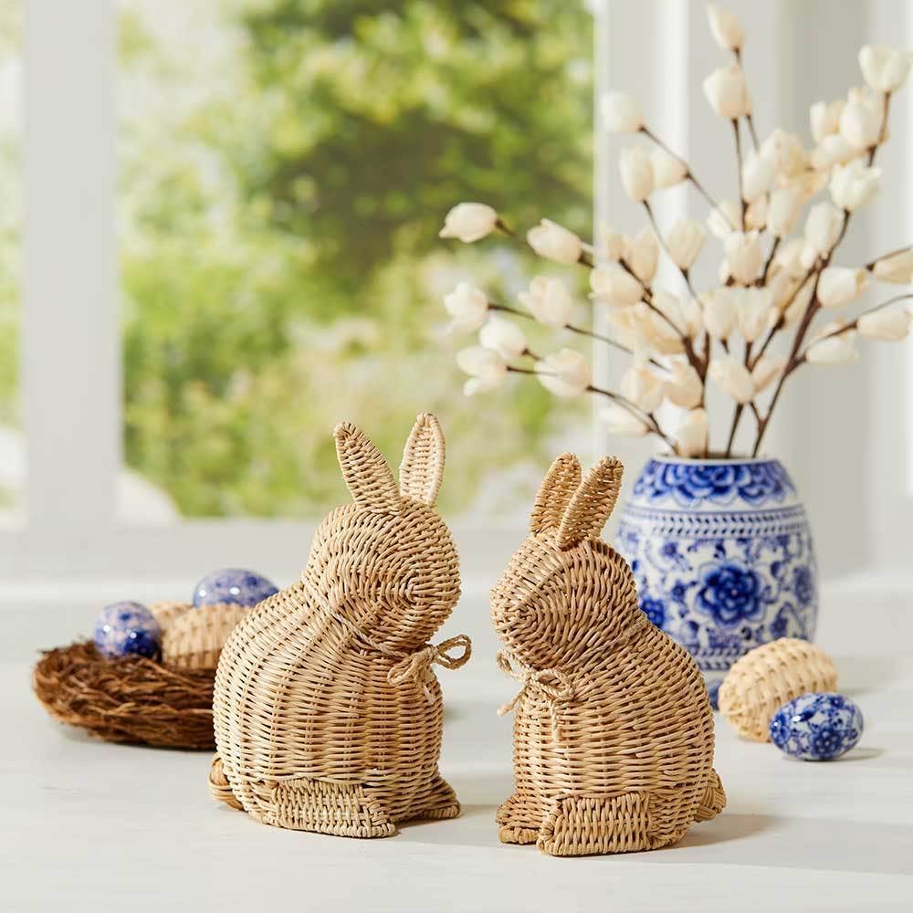 Natural Rattan Easter Egg
