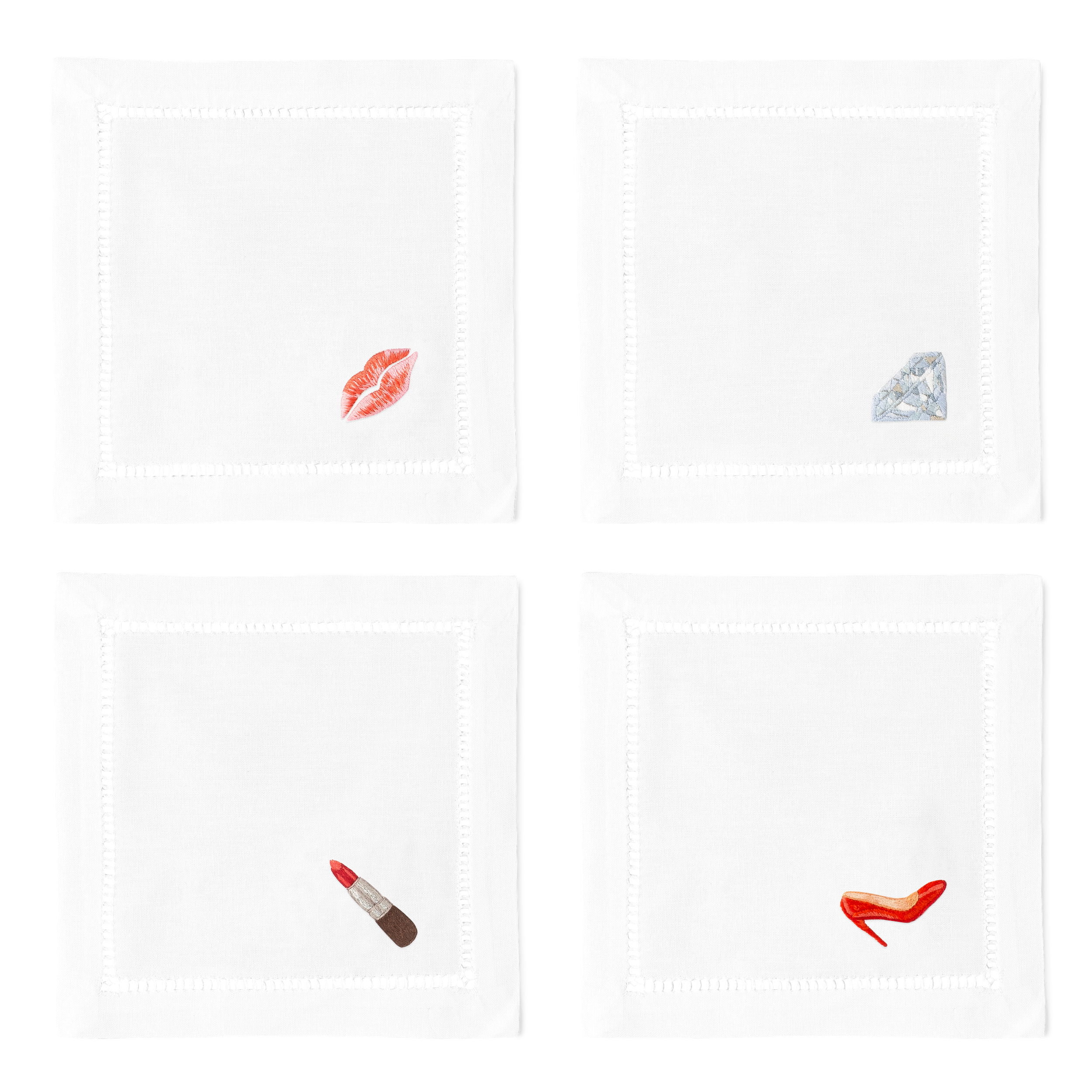 Diva Cocktail Napkins | Mixed Set of 4