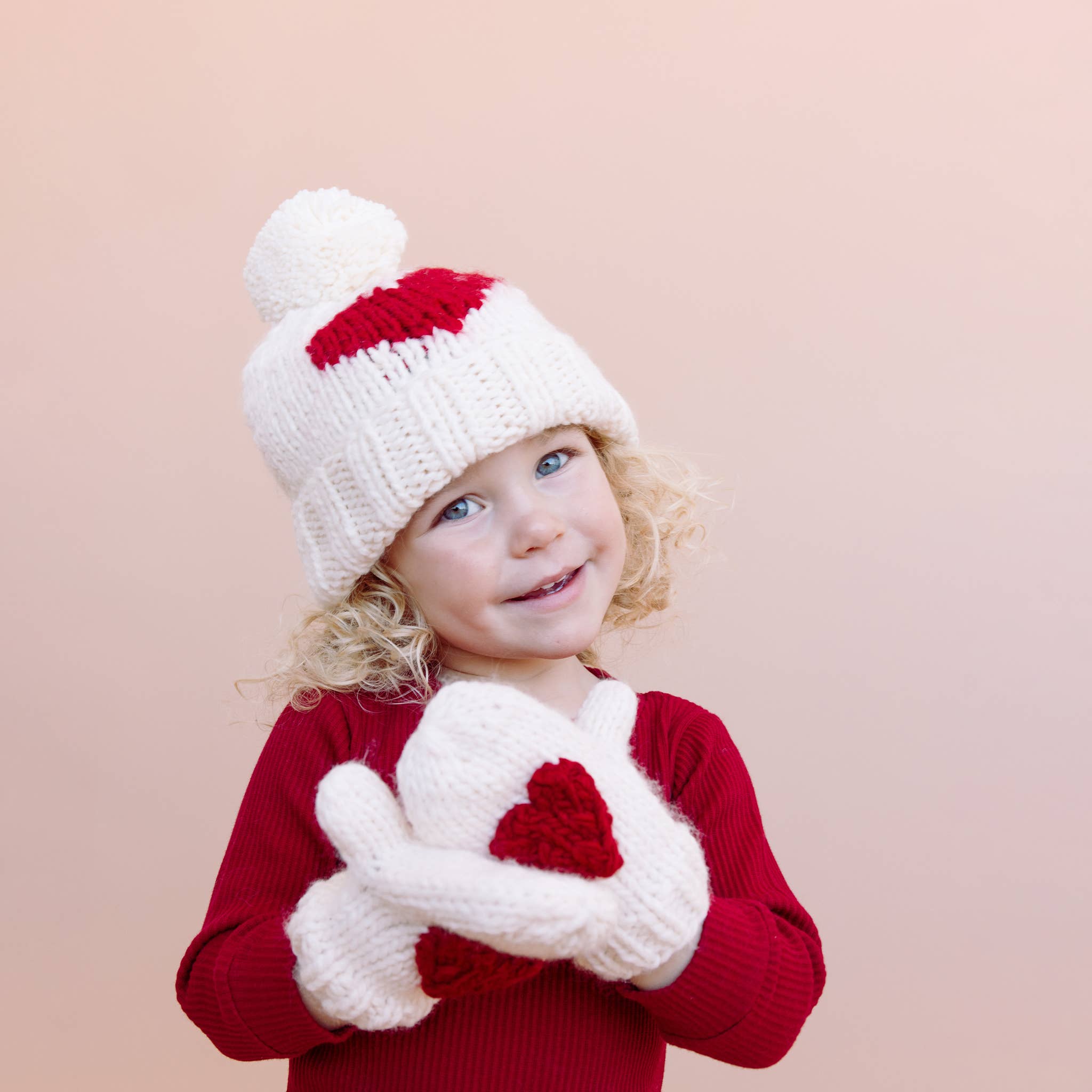 Red Heart Hand Knit Hat