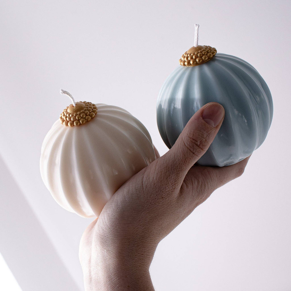 Cream White Ornament Candle