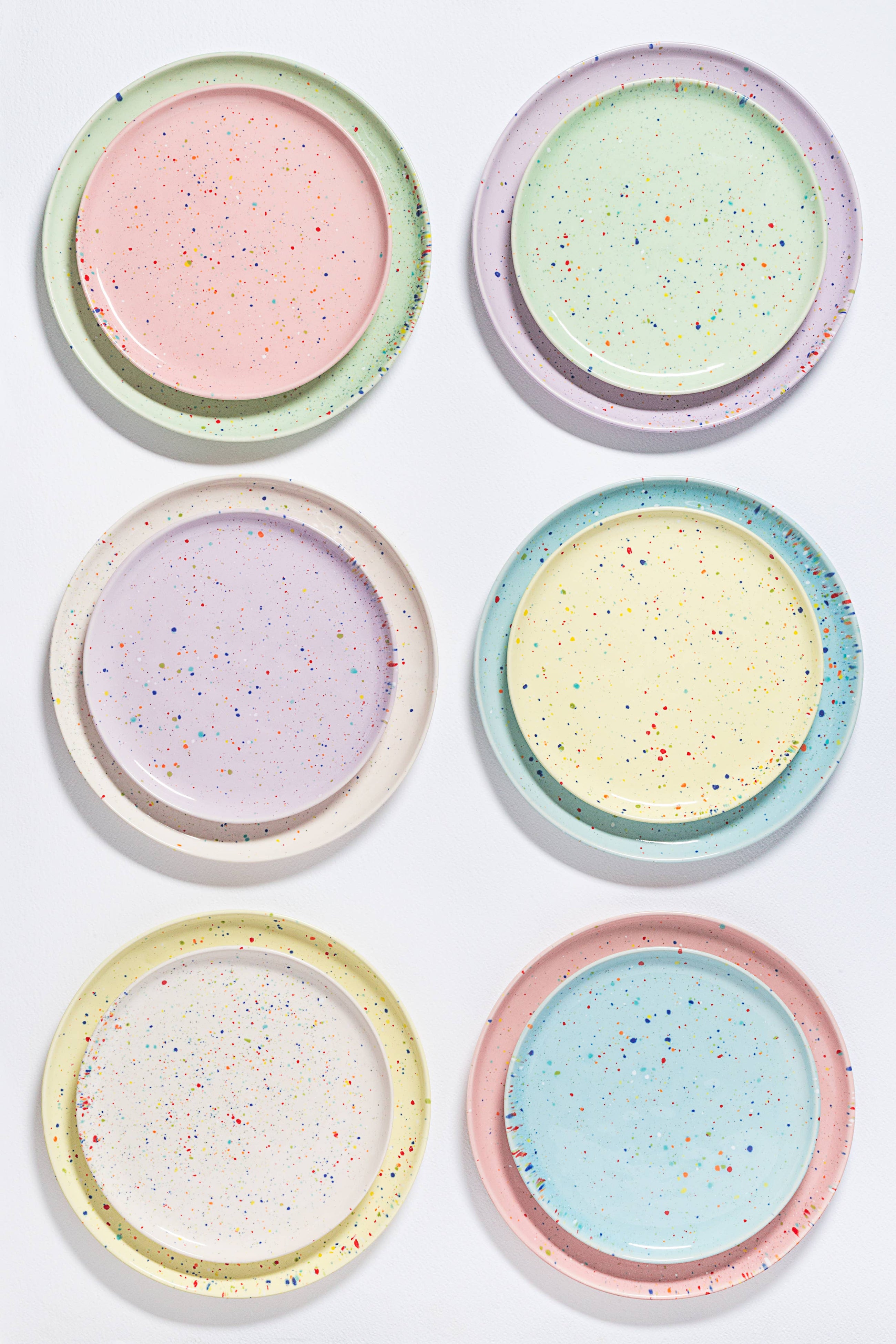 Pastel Party Plate, Med 8.5"