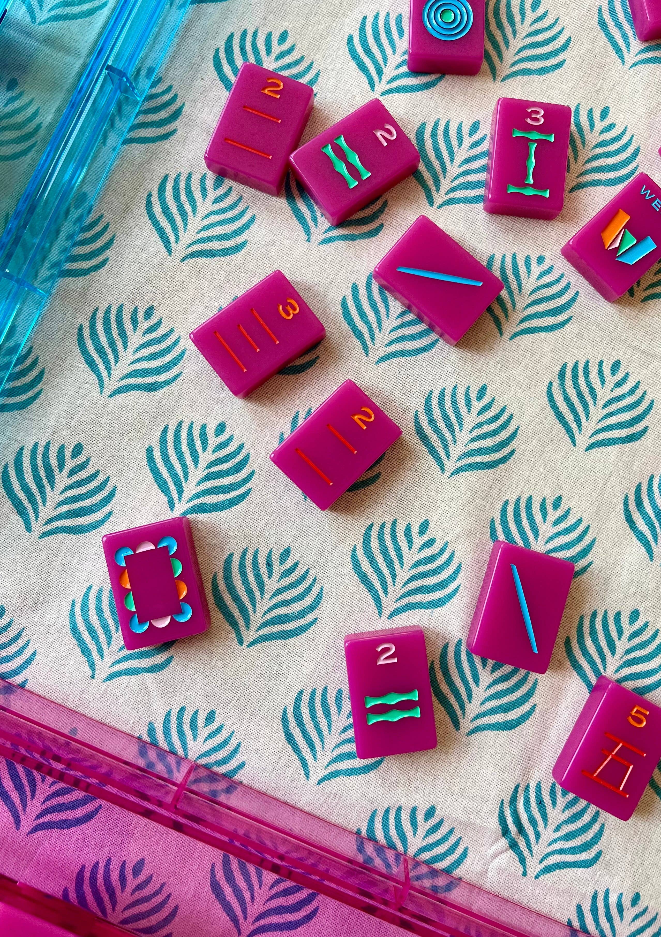 Turquoise Coral 57x57" Square