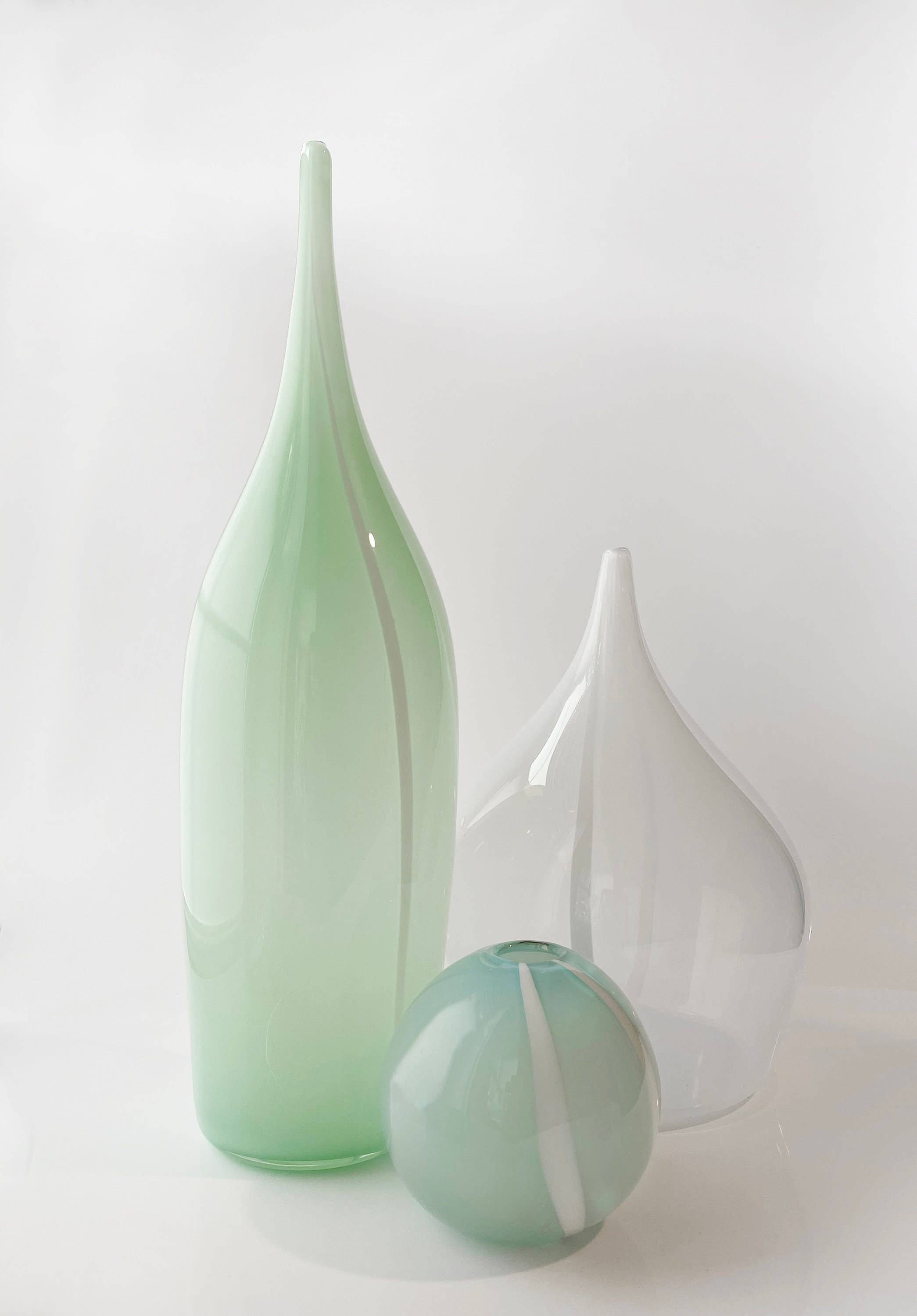 Handblown Bud Vase, Blue