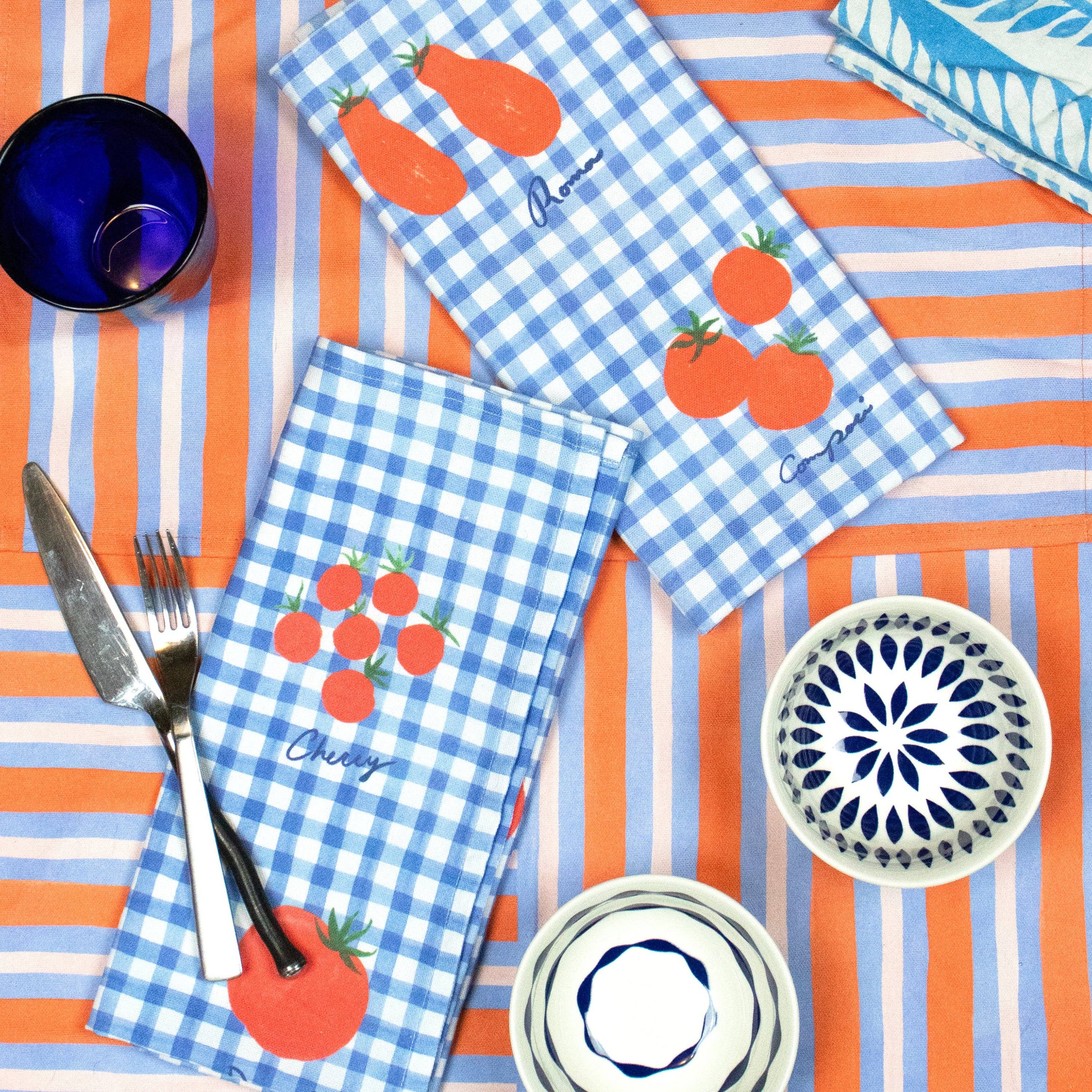 Gingham Tomato Tea Towel