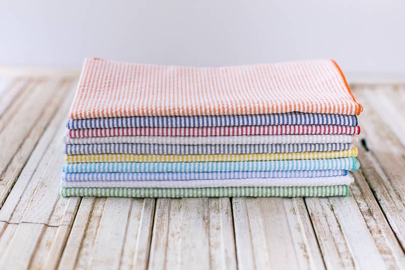 Seersucker Napkins,  Set of 8