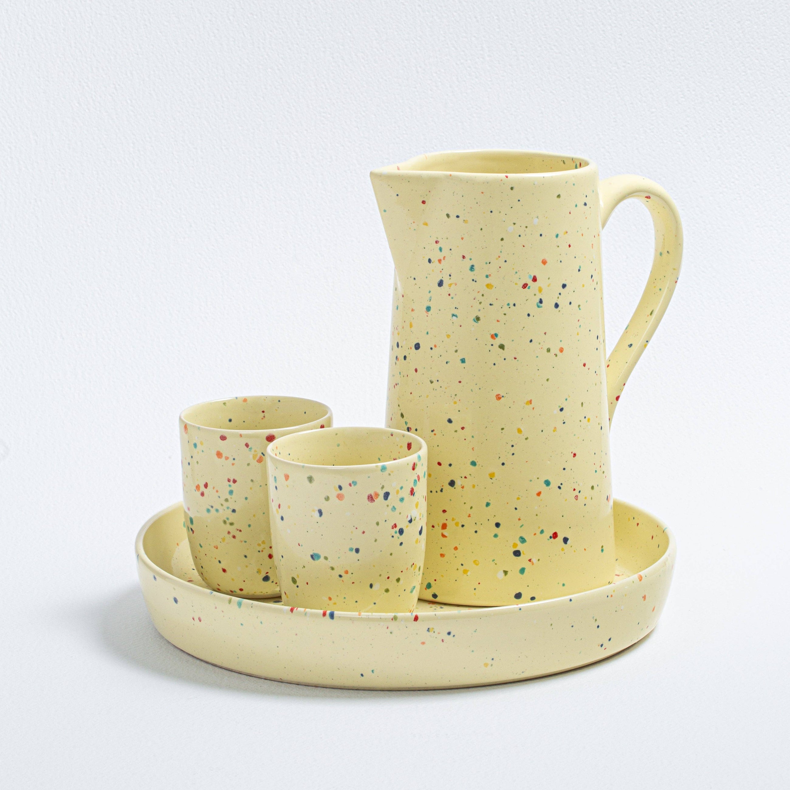 White Party Round Tray, 11"